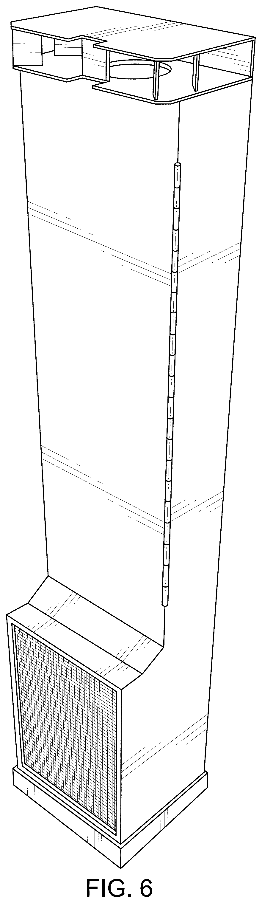 Patent USD1078008 Figure 6 – Tower air purifier