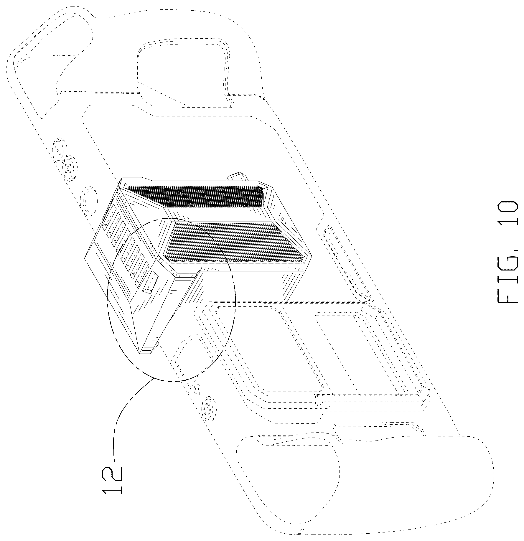 Patent USD1078014 Figure 10 – Console cooling fan