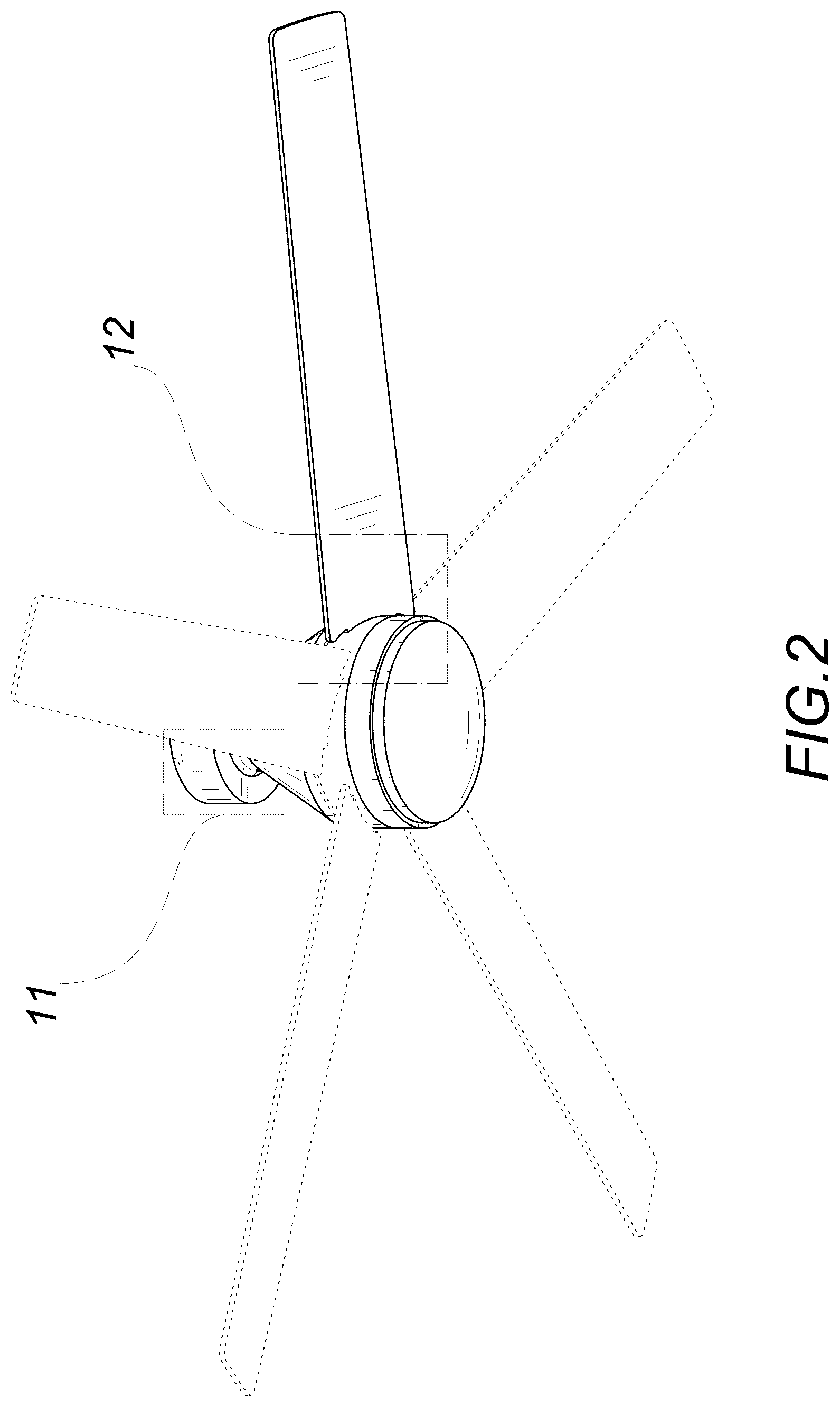 Patent USD1078017 Figure 2 – Ceiling fan