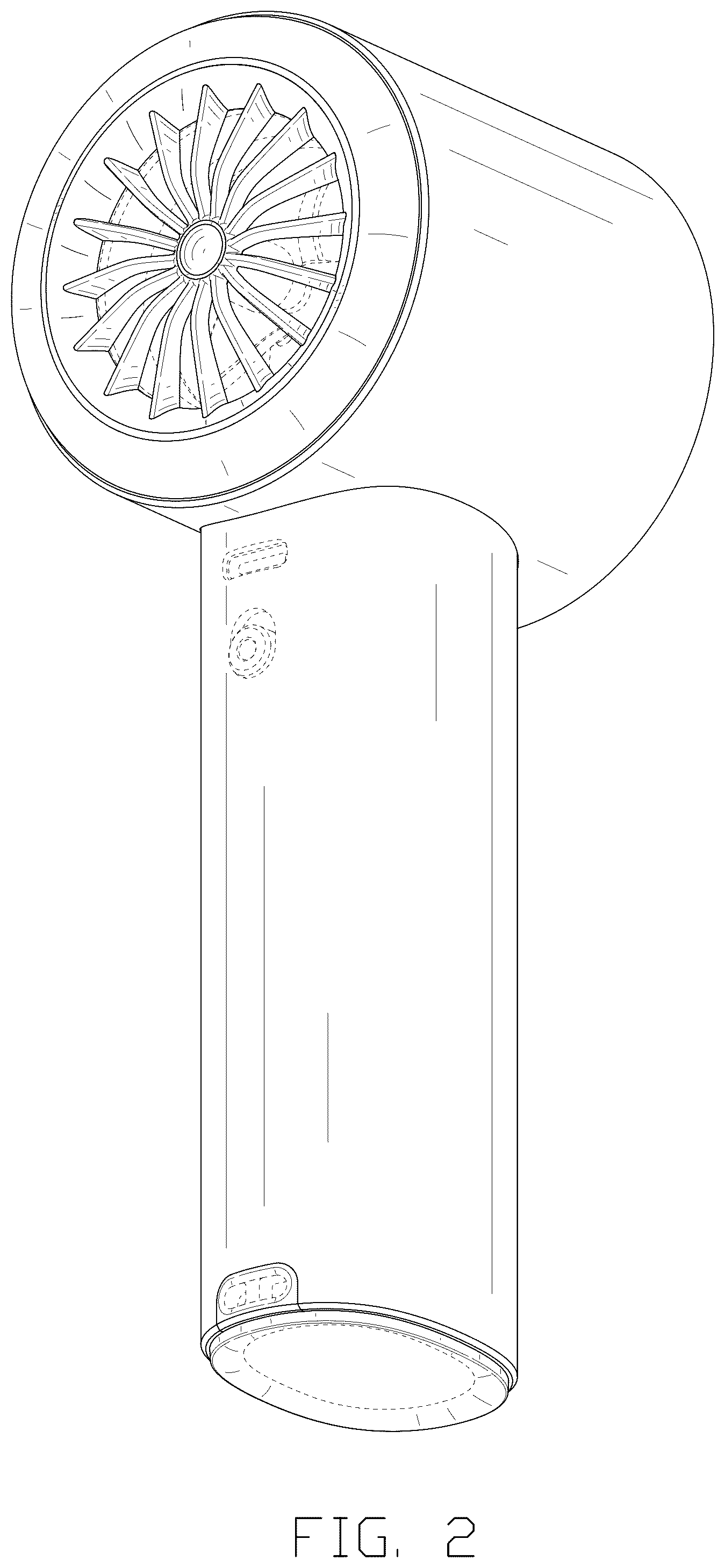 Patent USD1078018 Figure 2 – Portable fan