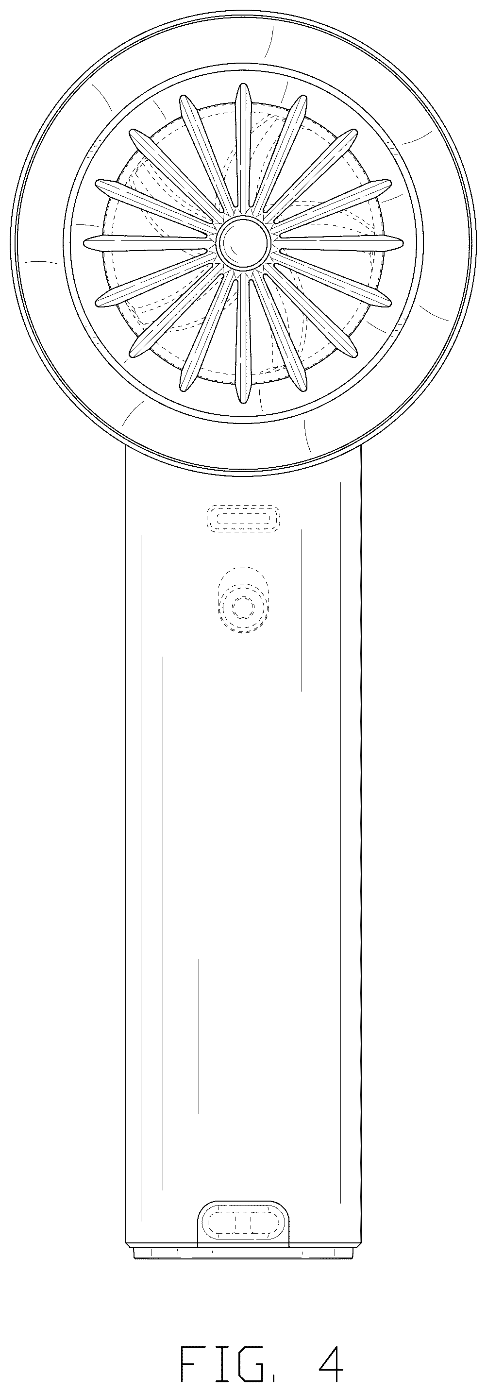 Patent USD1078018 Figure 4 – Portable fan