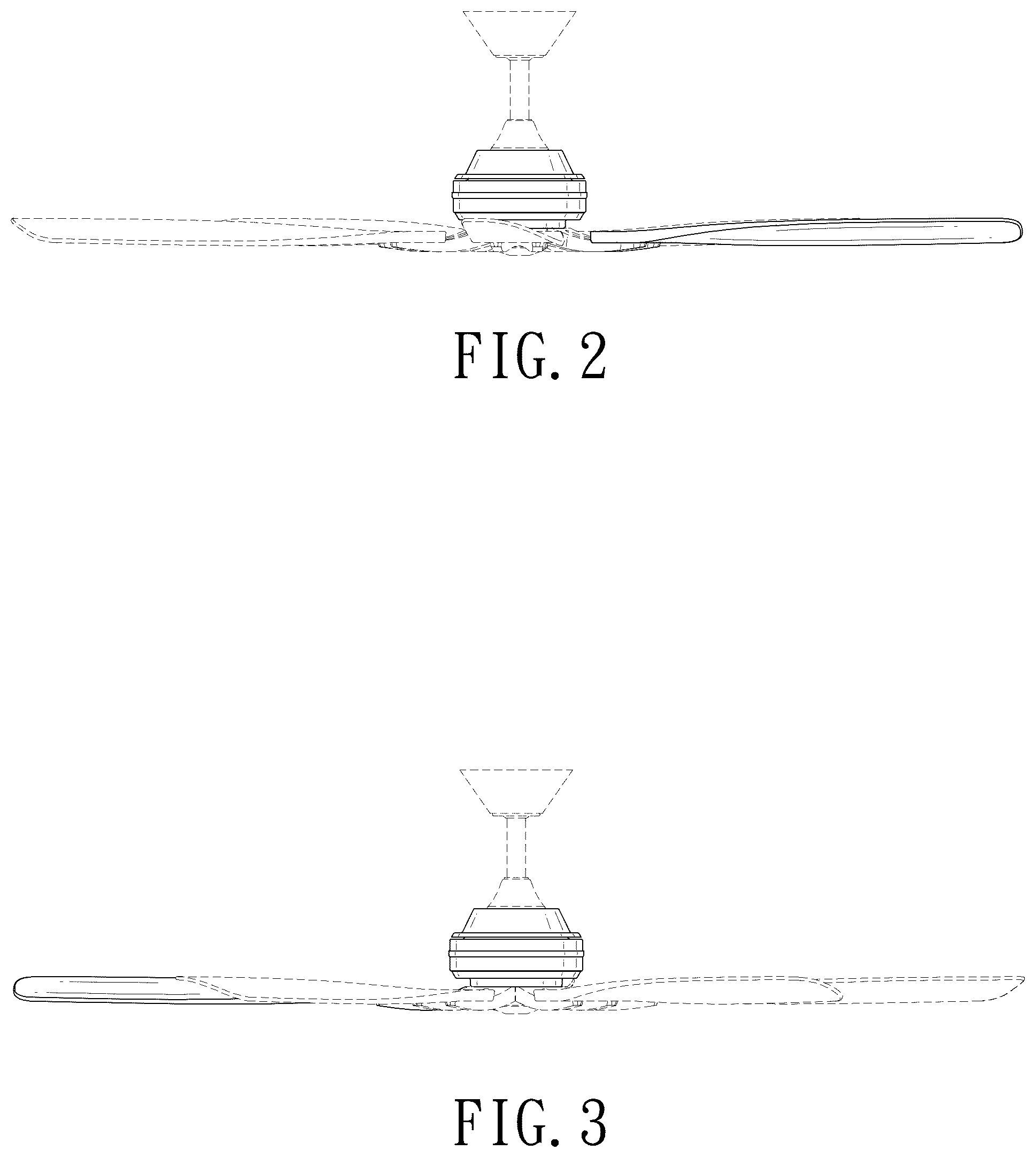Patent USD1078020 Figure 2 – Ceiling fan