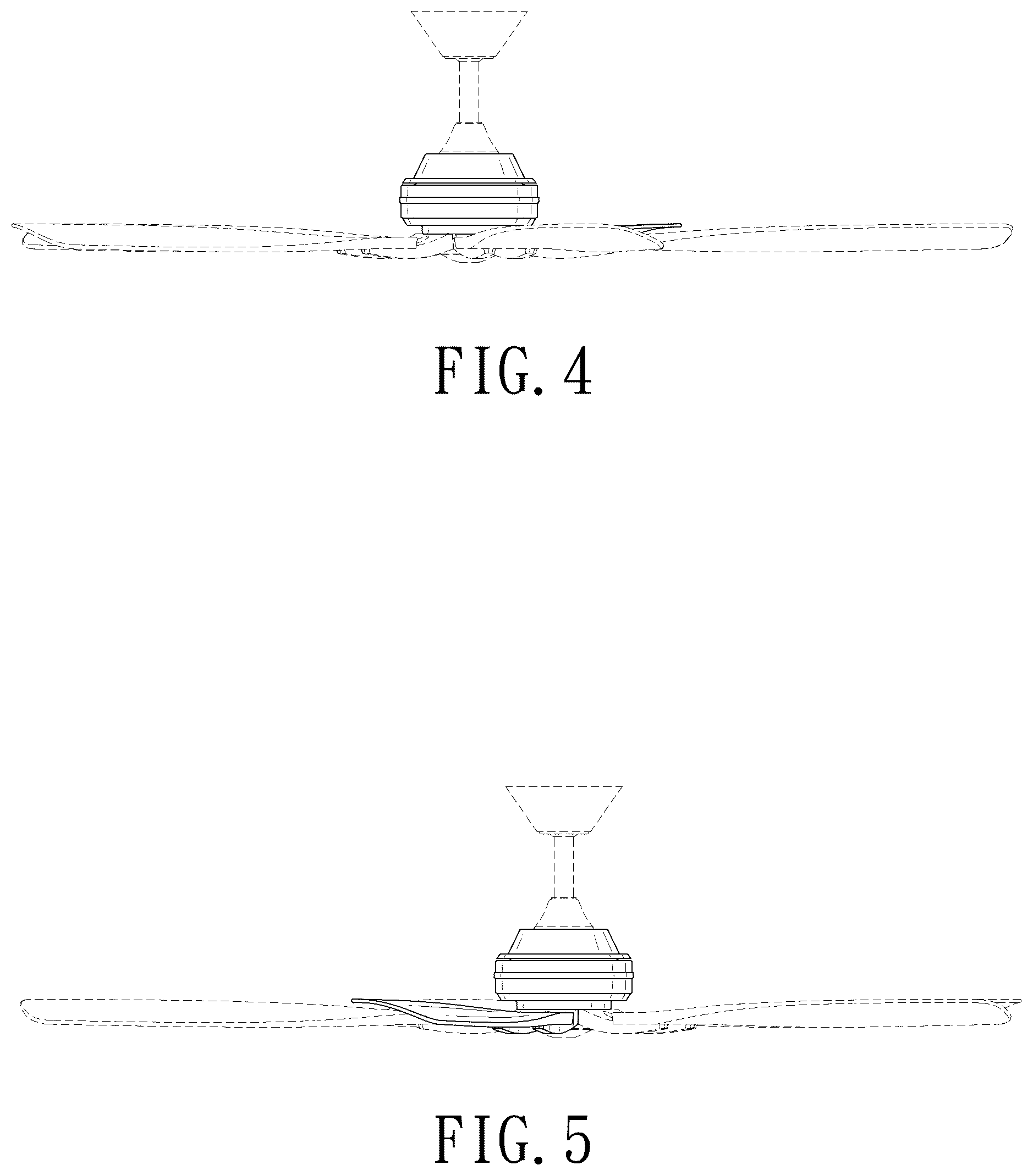 Patent USD1078020 Figure 3 – Ceiling fan