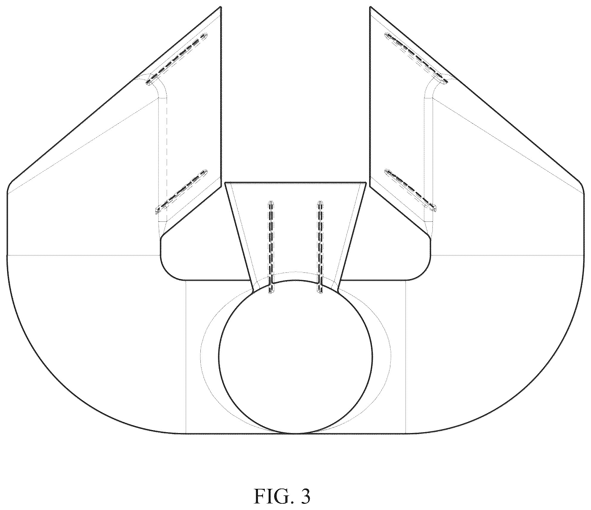 Patent USD1078021 Figure 3 – Air curtain diffuser