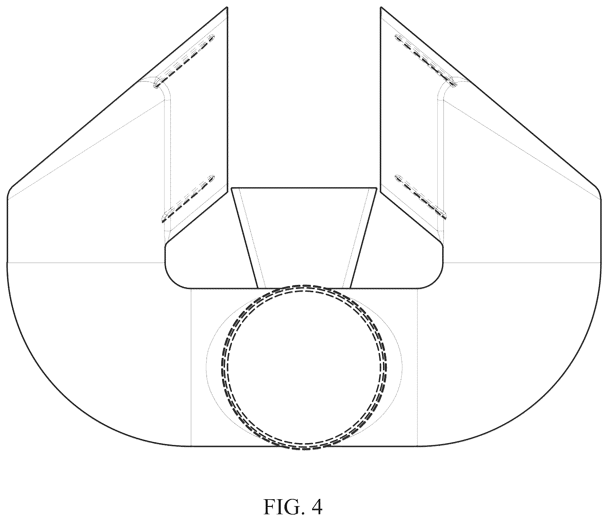 Patent USD1078021 Figure 4 – Air curtain diffuser