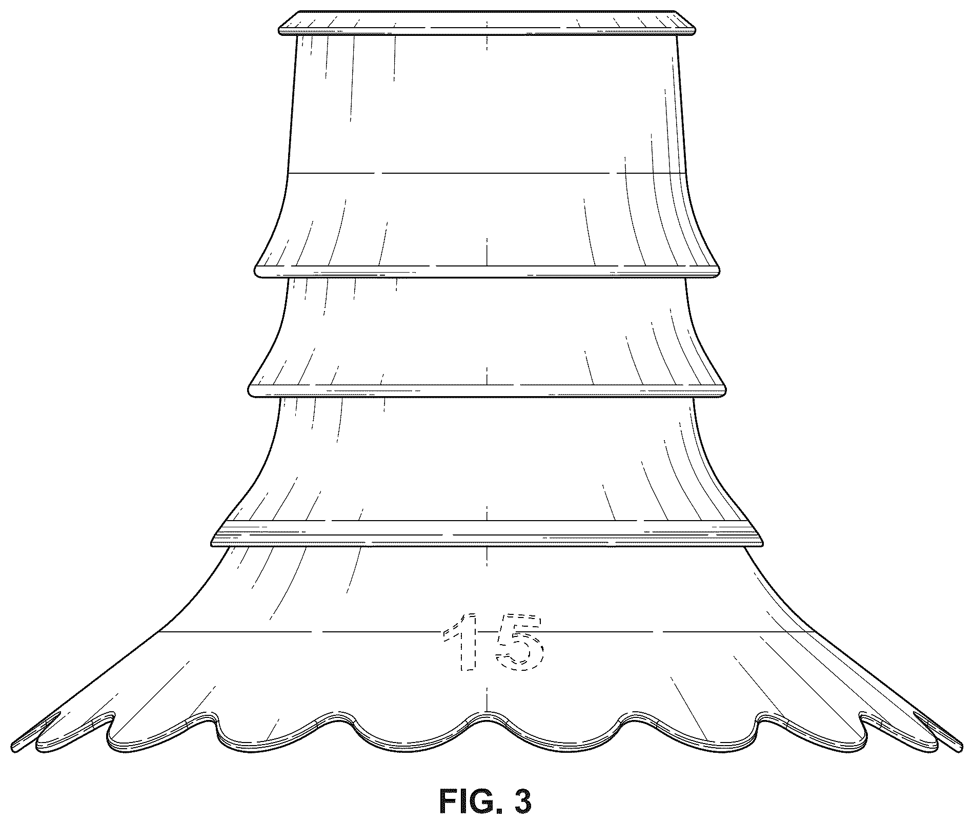 Patent USD1078030 Figure 3 – Insert for a breast pump