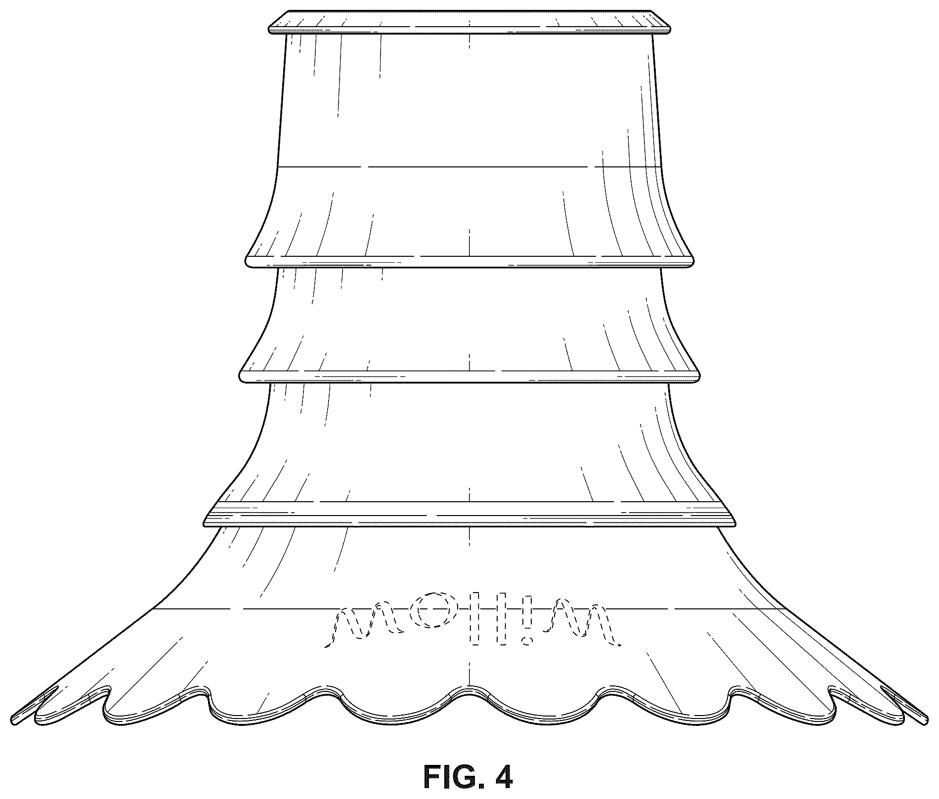 Patent USD1078030 Figure 4 – Insert for a breast pump