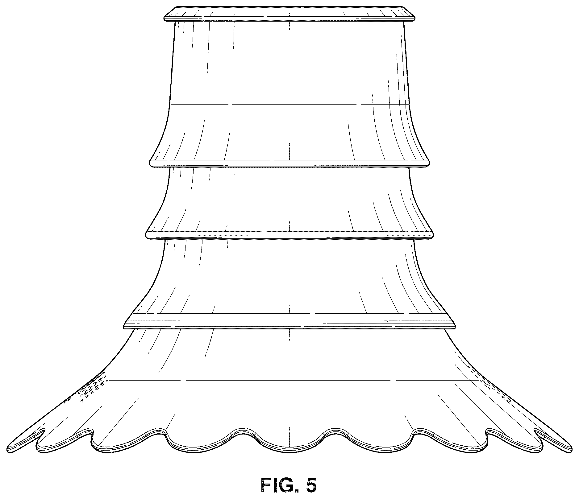 Patent USD1078030 Figure 5 – Insert for a breast pump