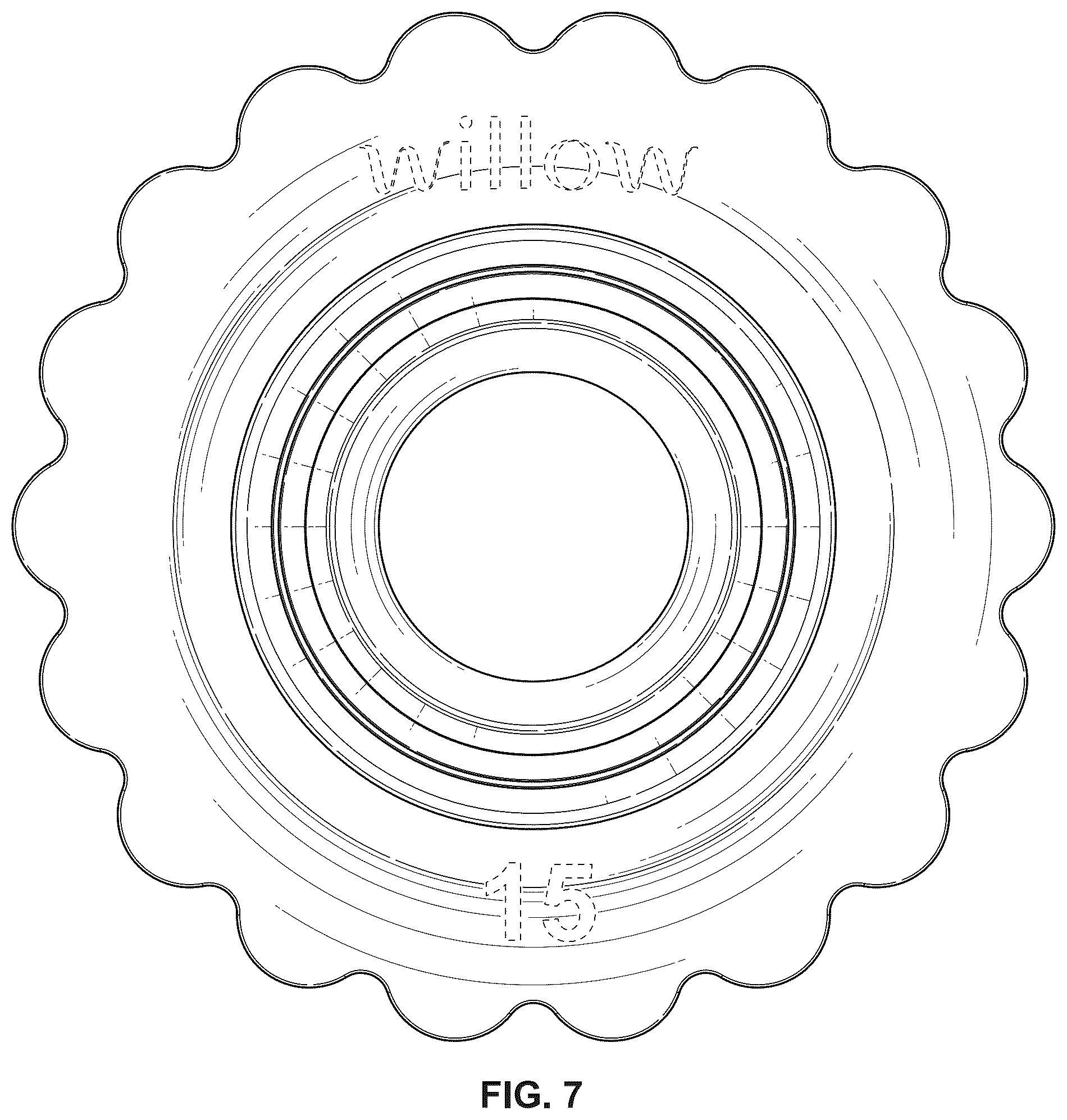 Patent USD1078030 Figure 7 – Insert for a breast pump