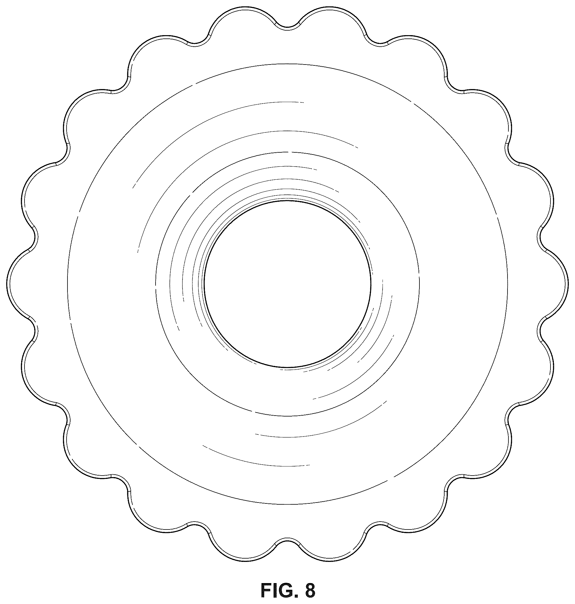 Patent USD1078030 Figure 8 – Insert for a breast pump