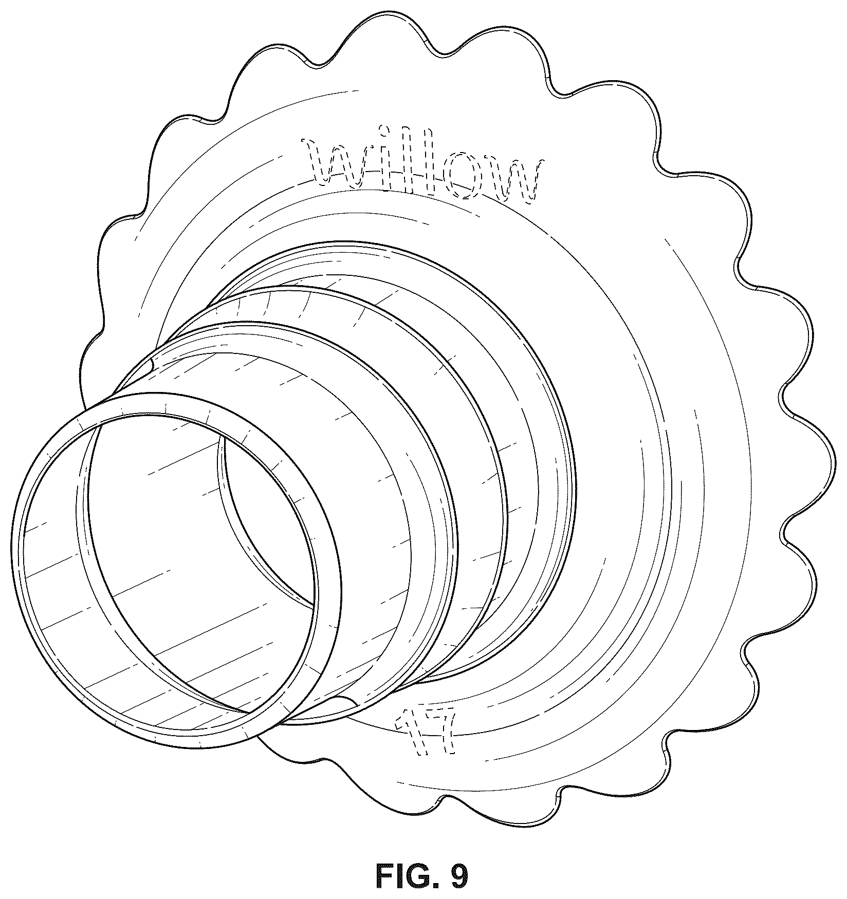 Patent USD1078030 Figure 9 – Insert for a breast pump