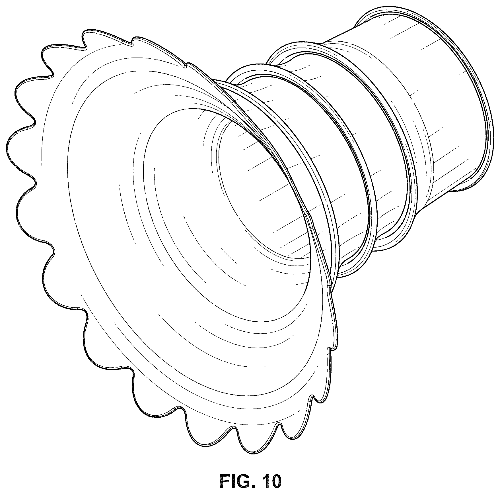 Patent USD1078030 Figure 10 – Insert for a breast pump