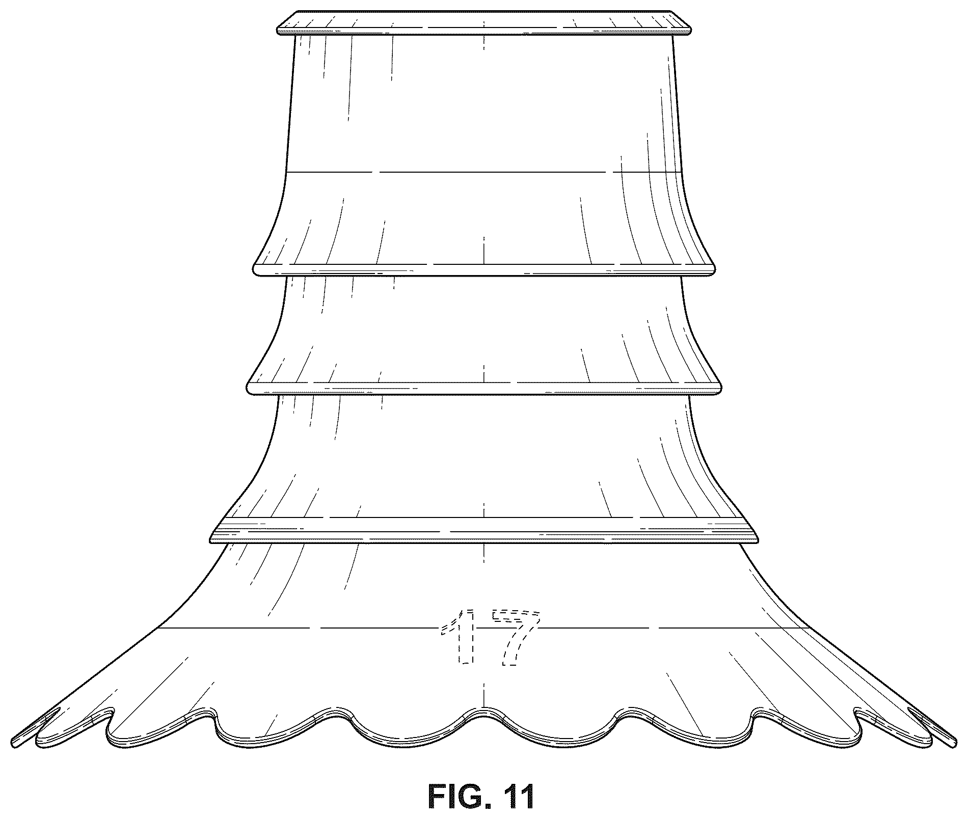 Patent USD1078030 Figure 11 – Insert for a breast pump