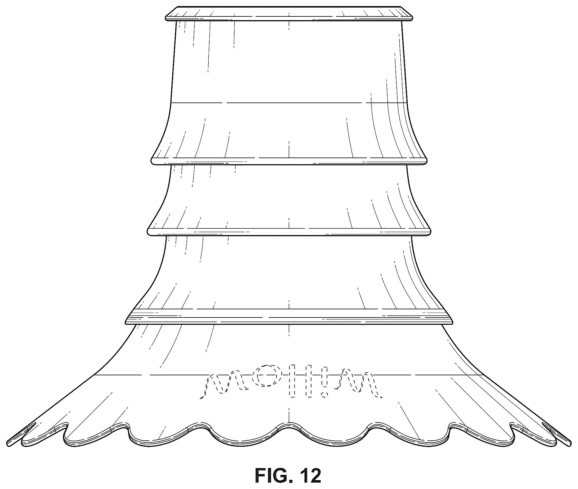 Patent USD1078030 Figure 12 – Insert for a breast pump