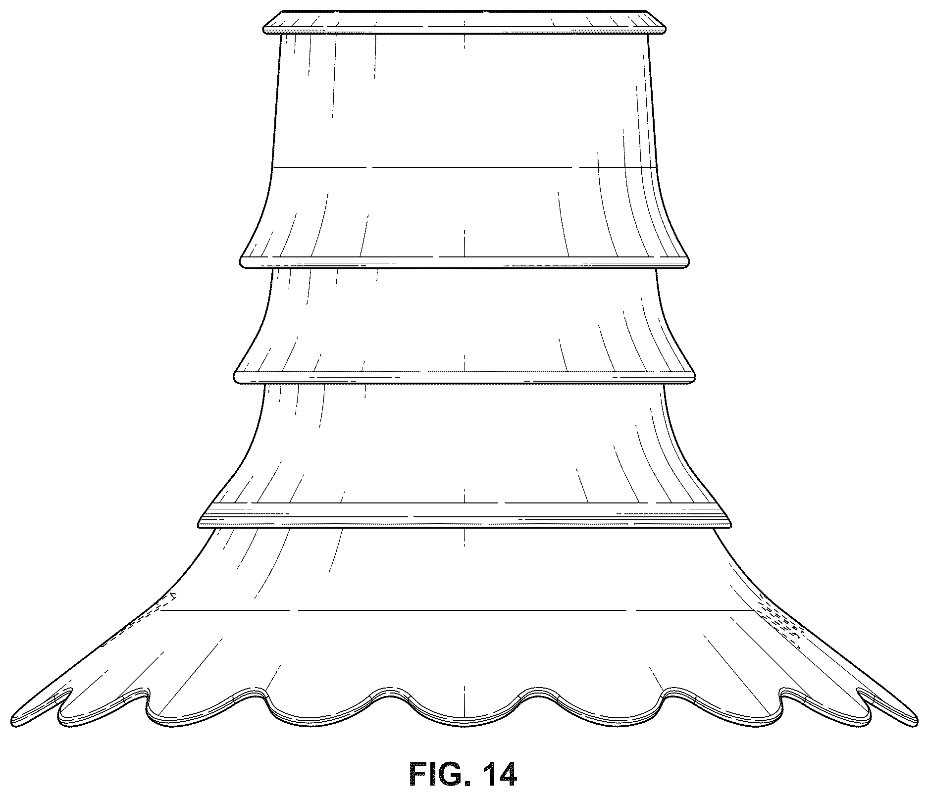 Patent USD1078030 Figure 14 – Insert for a breast pump