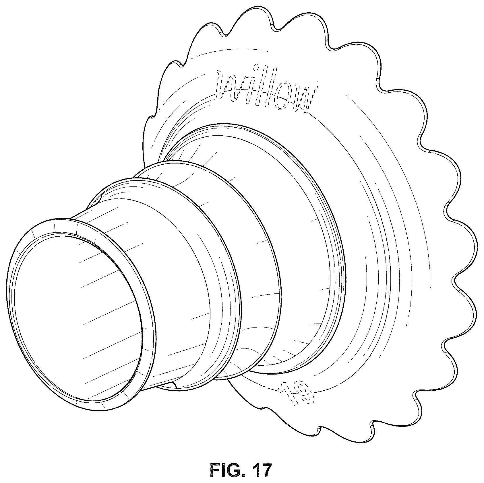 Patent USD1078030 Figure 17 – Insert for a breast pump
