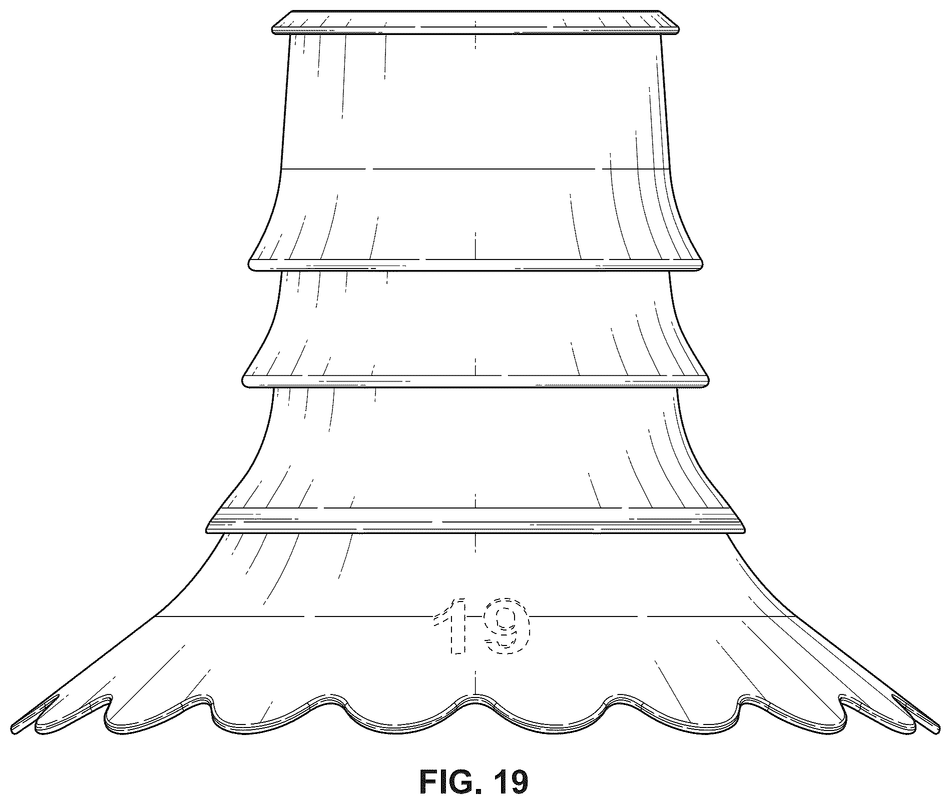 Patent USD1078030 Figure 19 – Insert for a breast pump