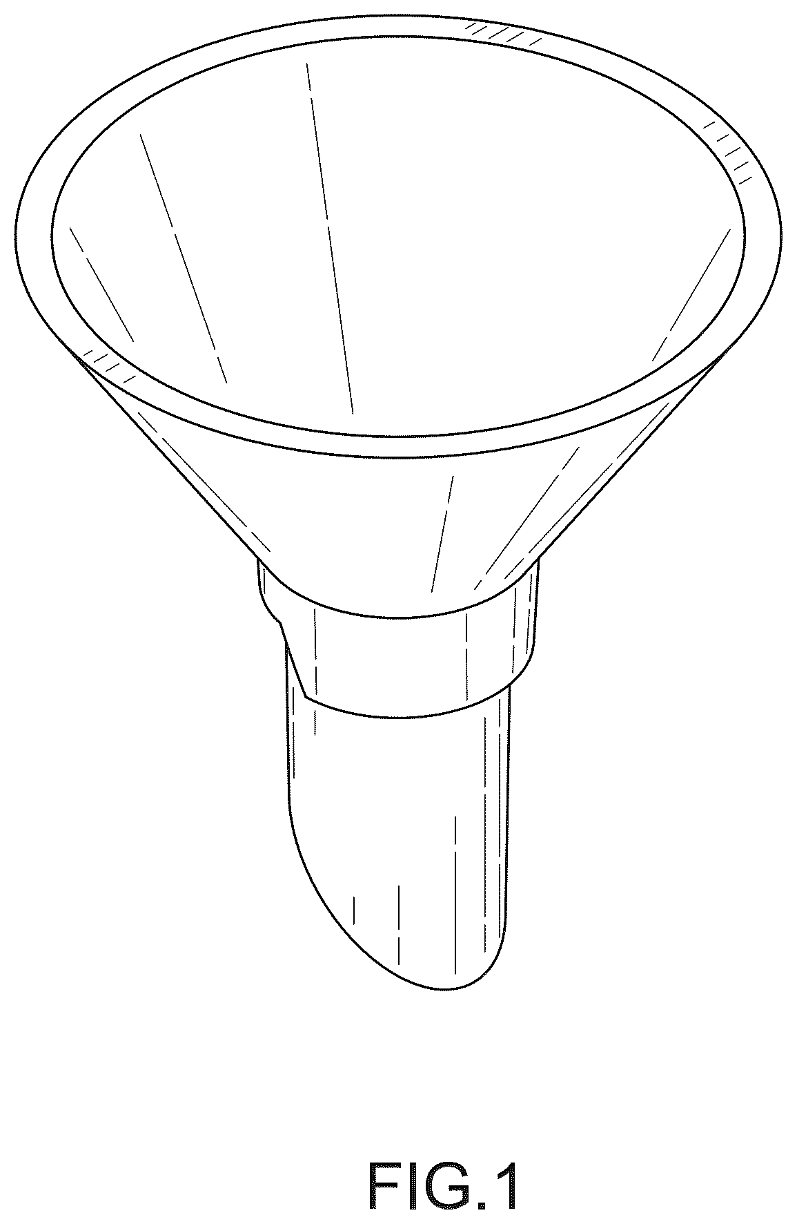 Patent USD1078038 Figure 1 – Blood collection funnel