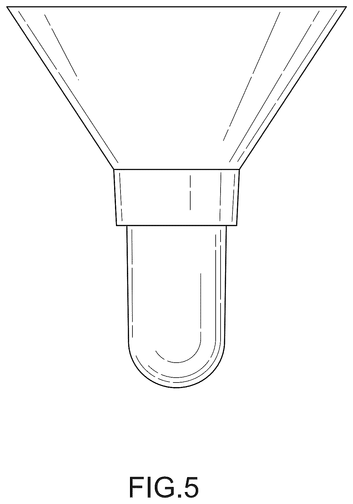 Patent USD1078038 Figure 5 – Blood collection funnel