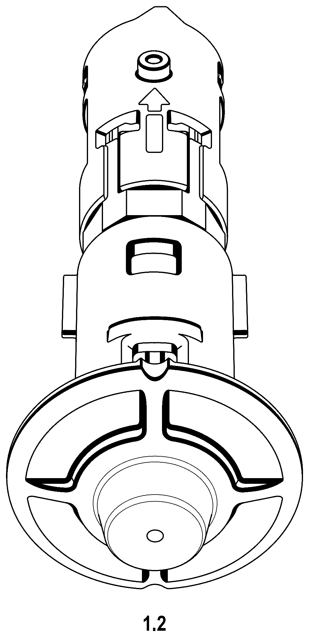 Patent USD1078040 Figure 2 – Cassette for drug delivery actuator