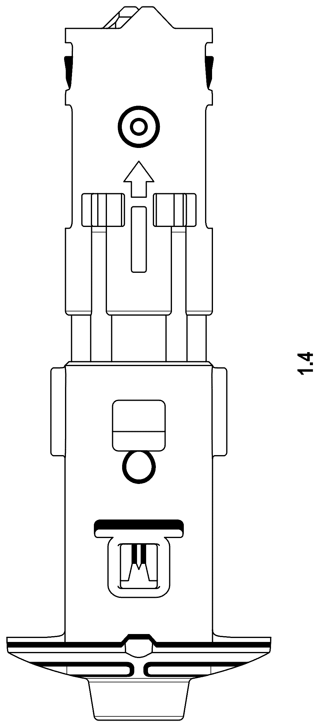 Patent USD1078040 Figure 4 – Cassette for drug delivery actuator