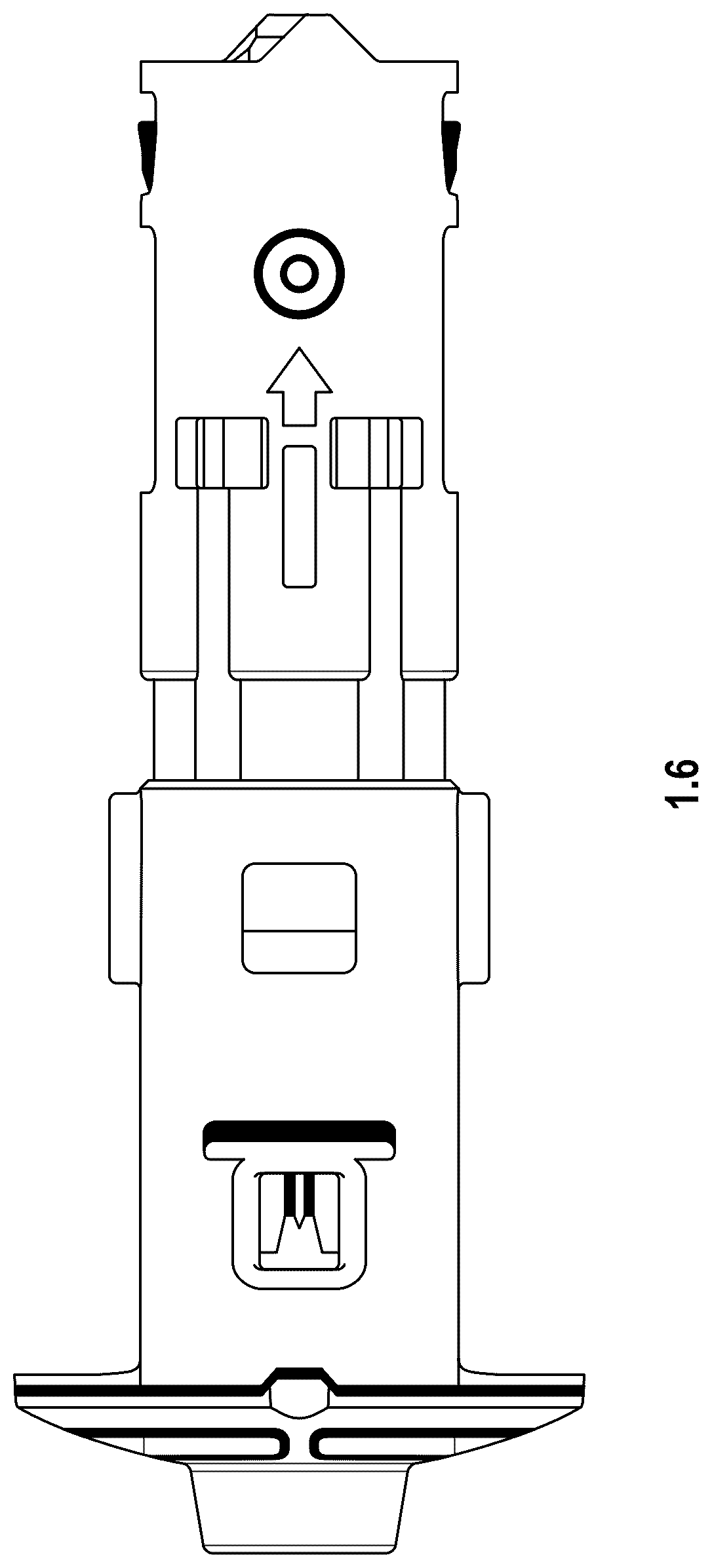Patent USD1078040 Figure 6 – Cassette for drug delivery actuator