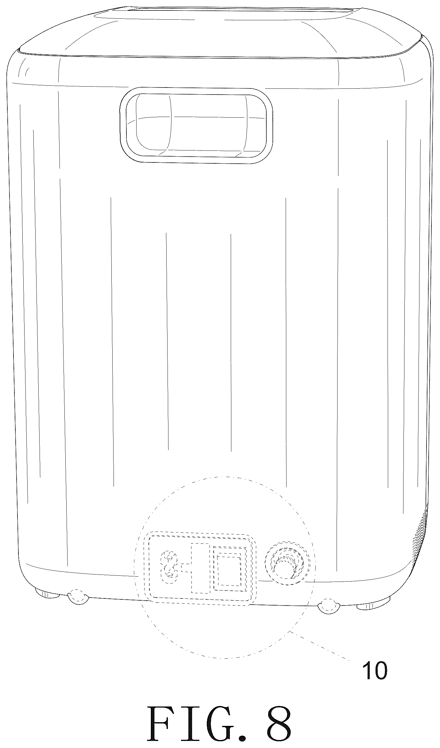 Patent USD1078047 Figure 8 – Oxygen concentrator
