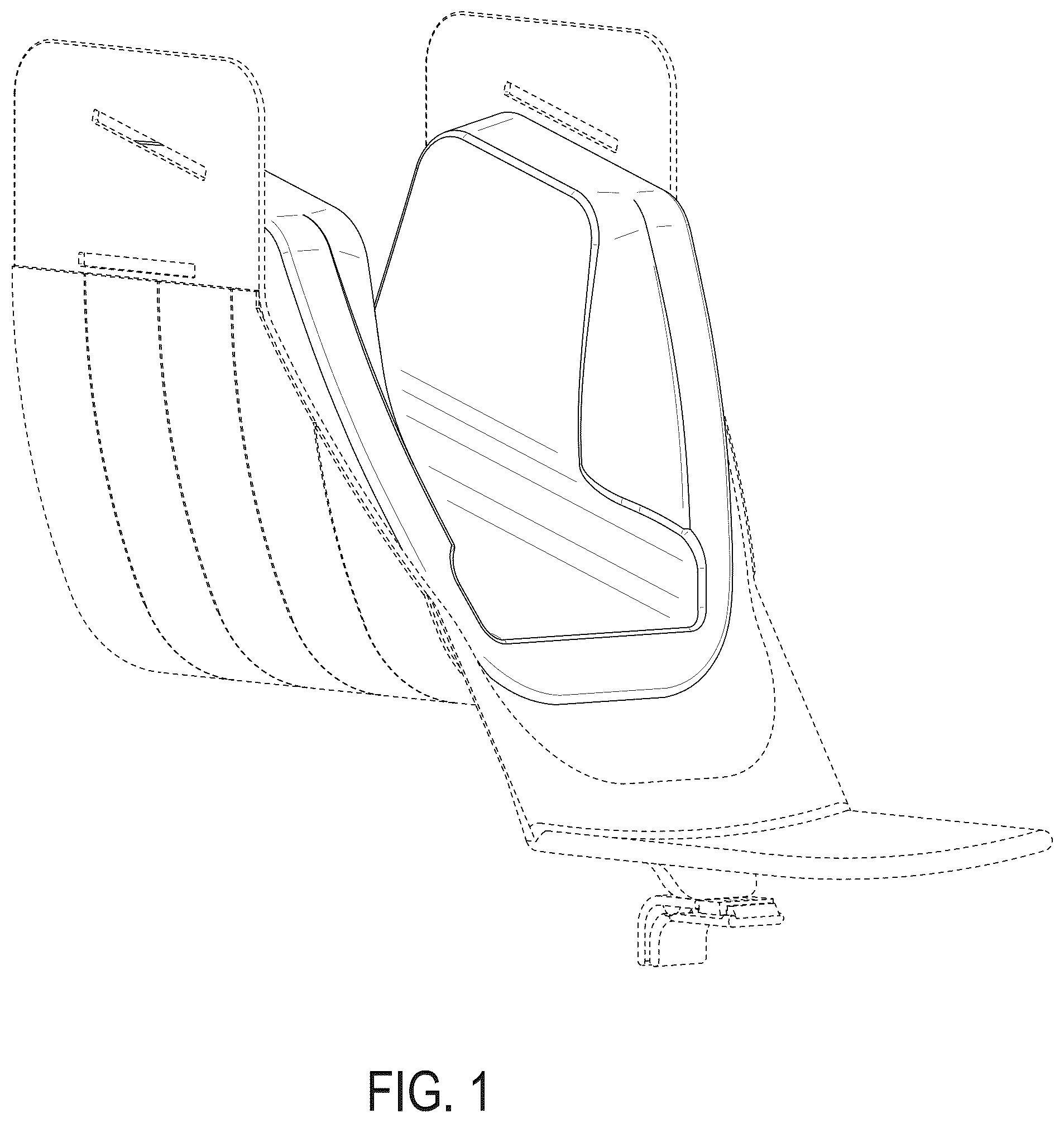 Patent USD1078059 Figure 1 – Holder with pads or portion thereof