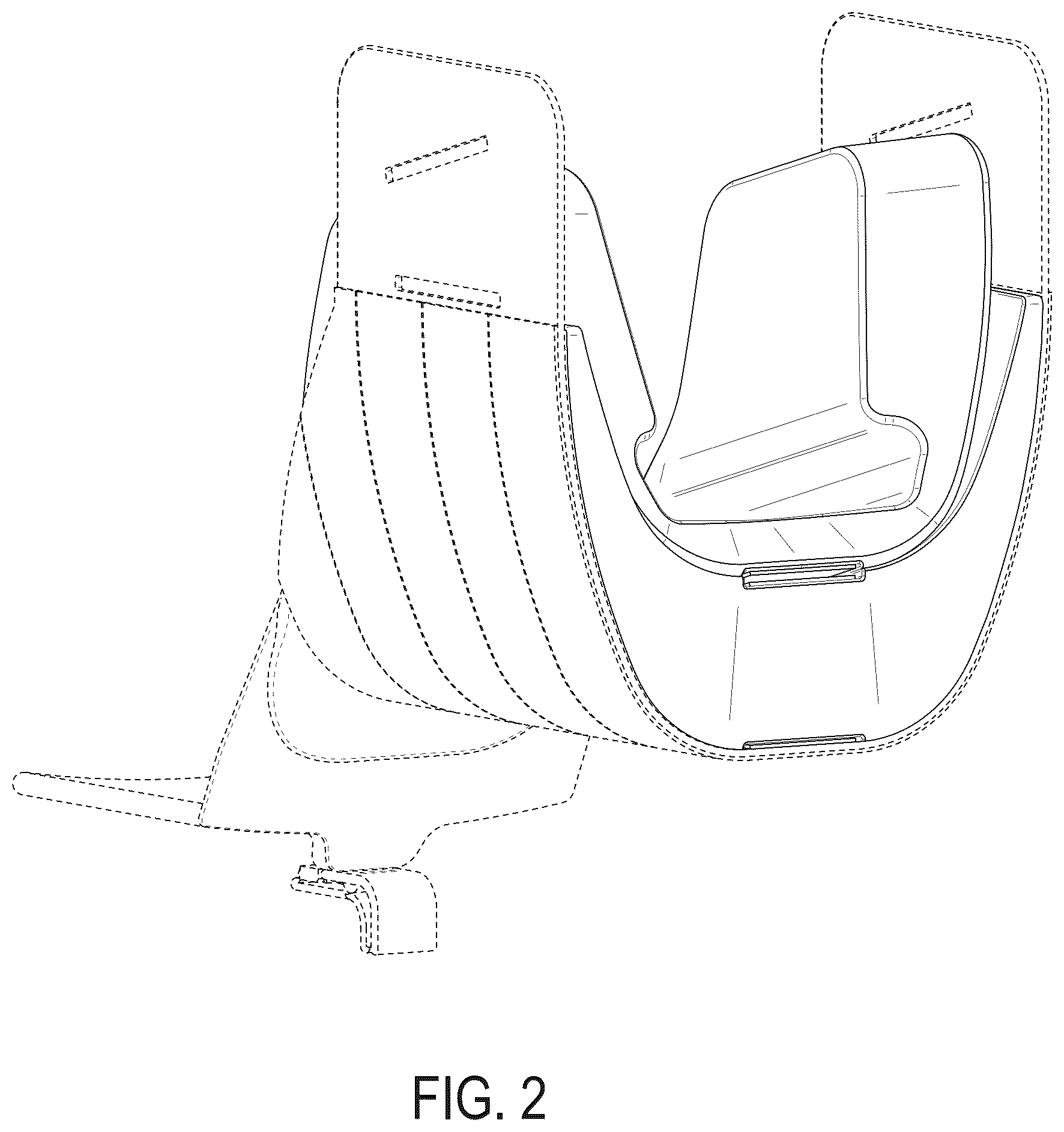 Patent USD1078059 Figure 2 – Holder with pads or portion thereof