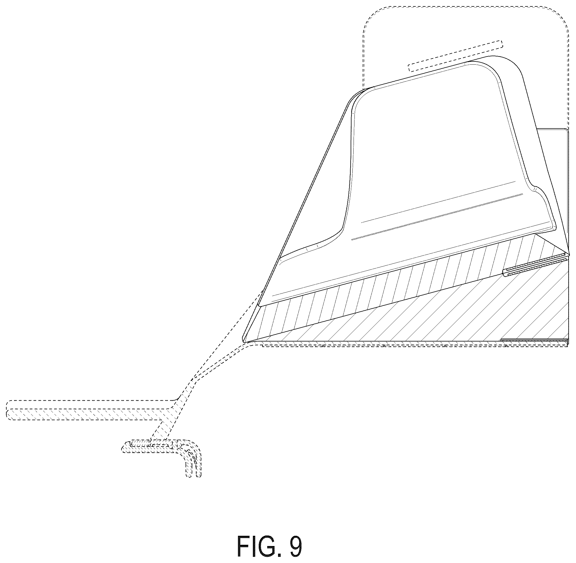 Patent USD1078059 Figure 9 – Holder with pads or portion thereof