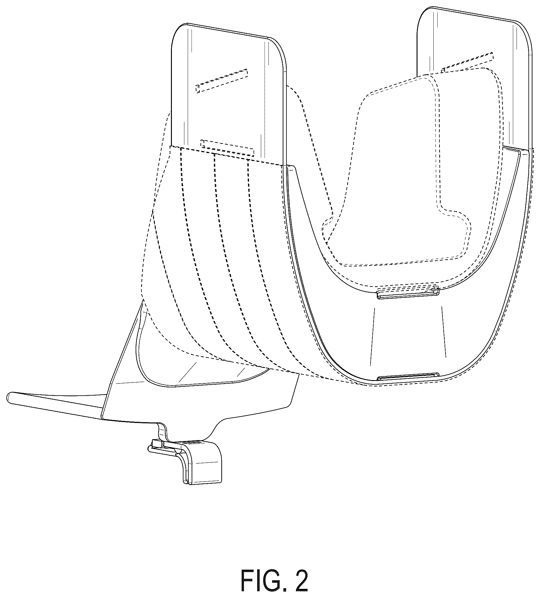 Patent USD1078060 Figure 2 – Holder with pads or portion thereof