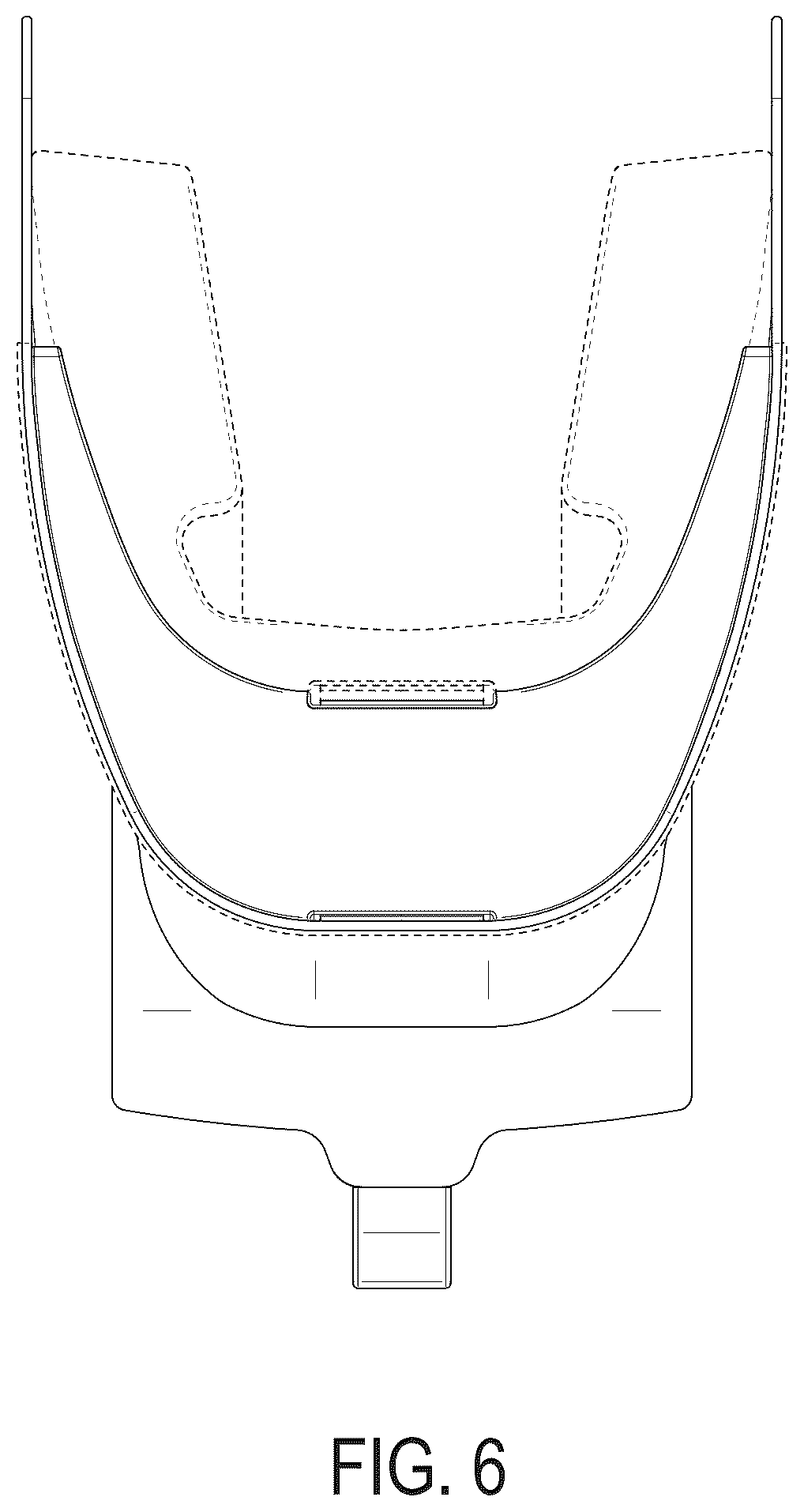 Patent USD1078060 Figure 6 – Holder with pads or portion thereof