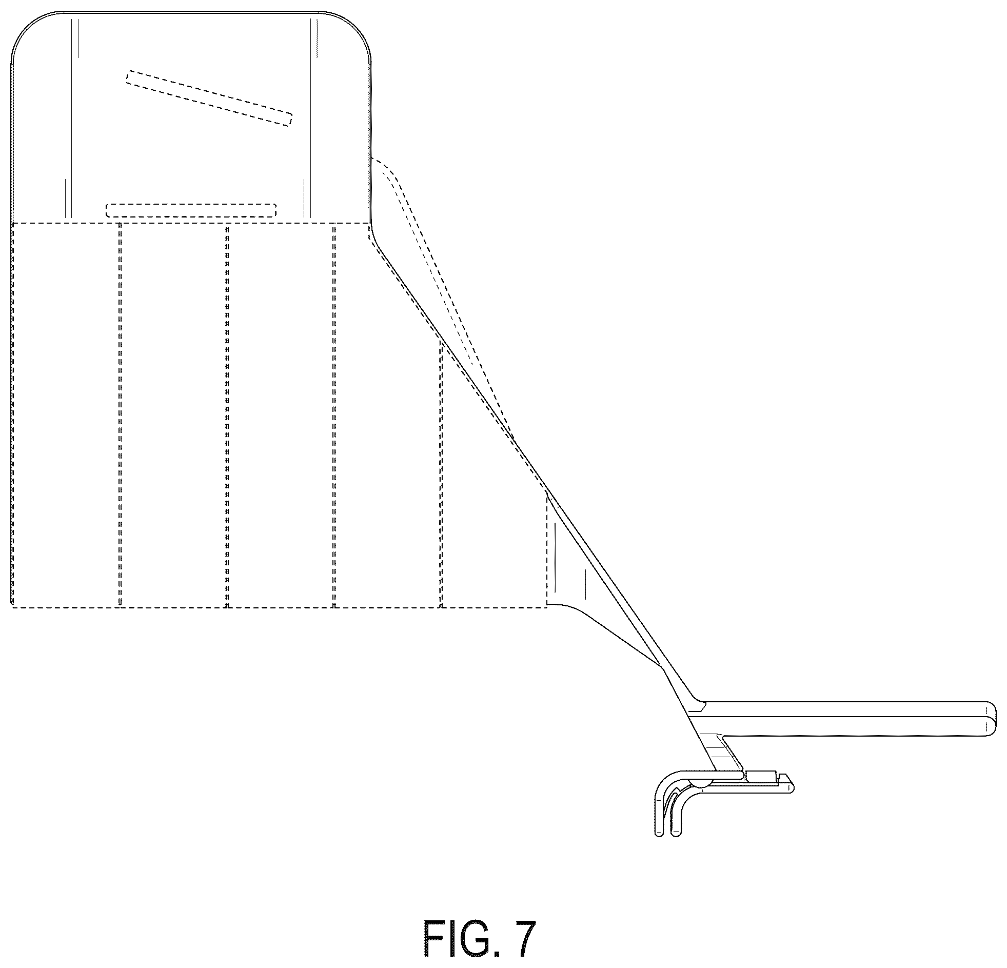 Patent USD1078060 Figure 7 – Holder with pads or portion thereof