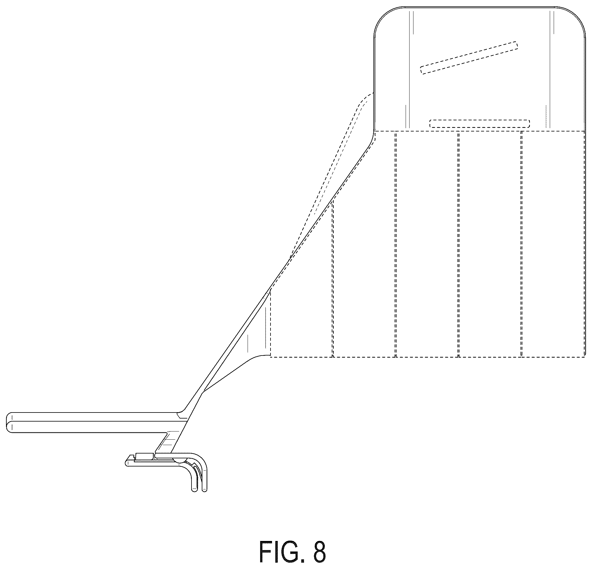 Patent USD1078060 Figure 8 – Holder with pads or portion thereof