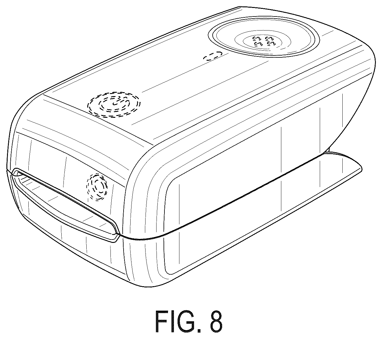 Patent USD1078075 Figure 5 – Treatment device