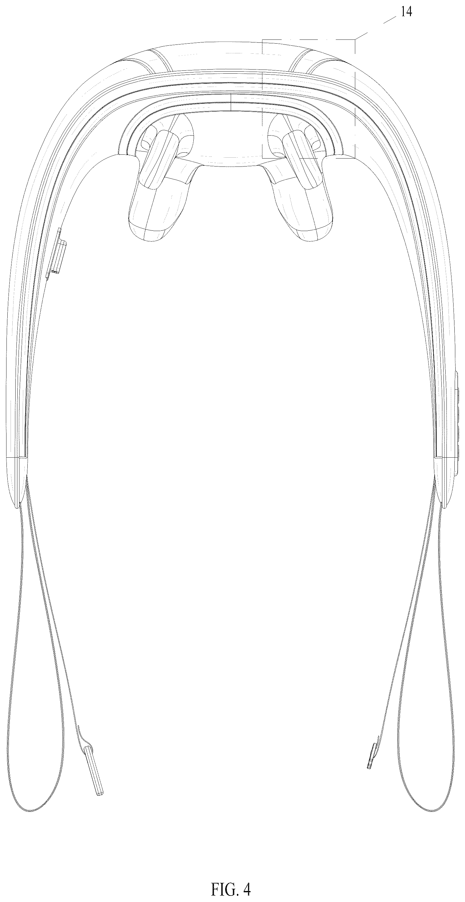Patent USD1078076 Figure 4 – Massage shoulder strap