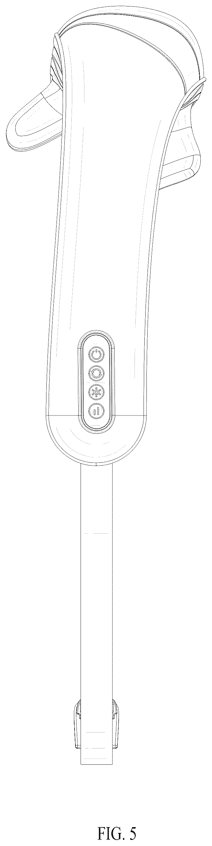 Patent USD1078076 Figure 5 – Massage shoulder strap