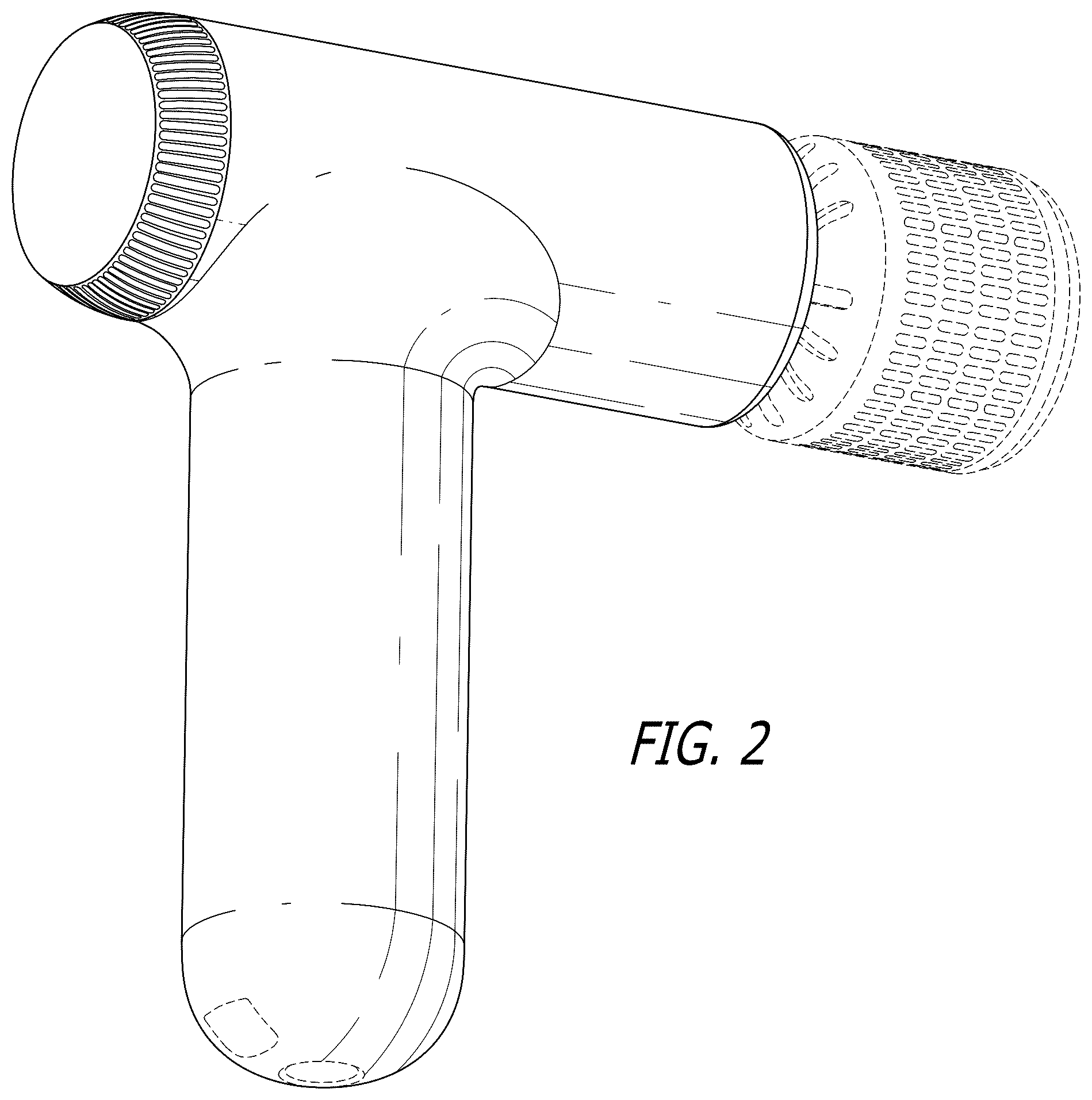 Patent USD1078077 Figure 2 – Percussion massager