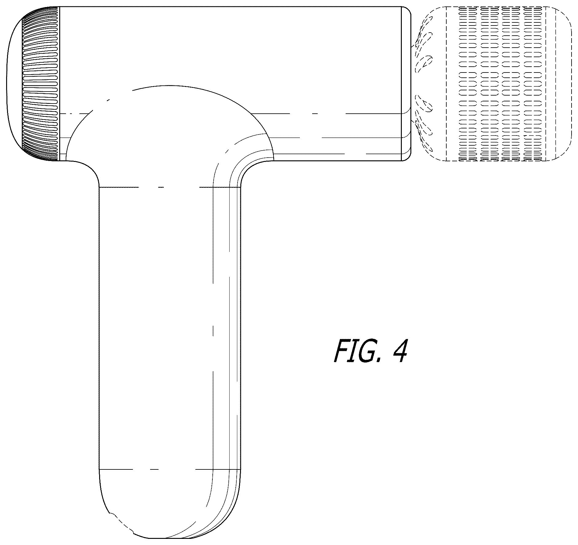 Patent USD1078077 Figure 4 – Percussion massager