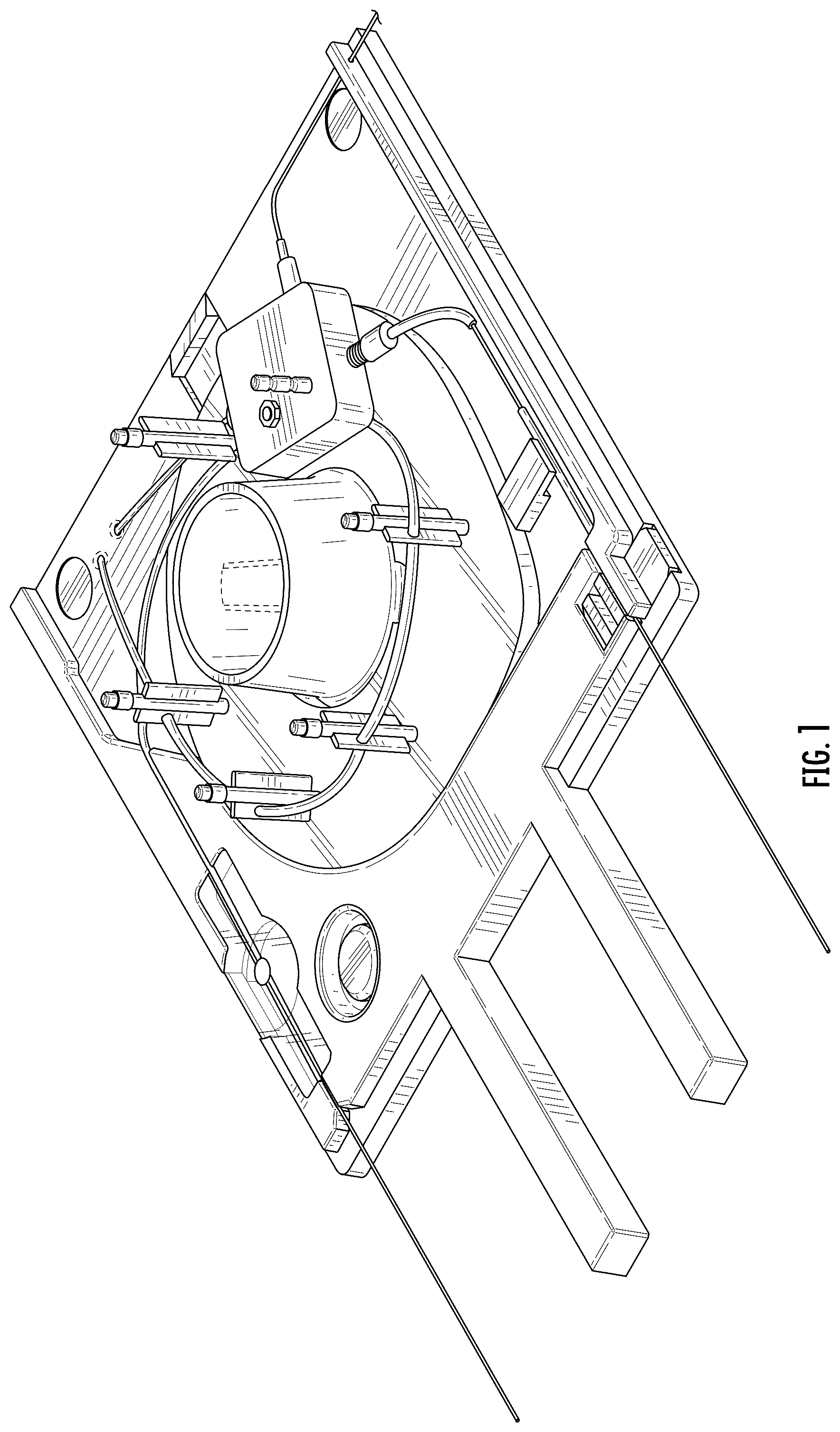 Patent USD1078086 Figure 1 – Interchangeable support for a capillary electrophoresis cartridge cassette