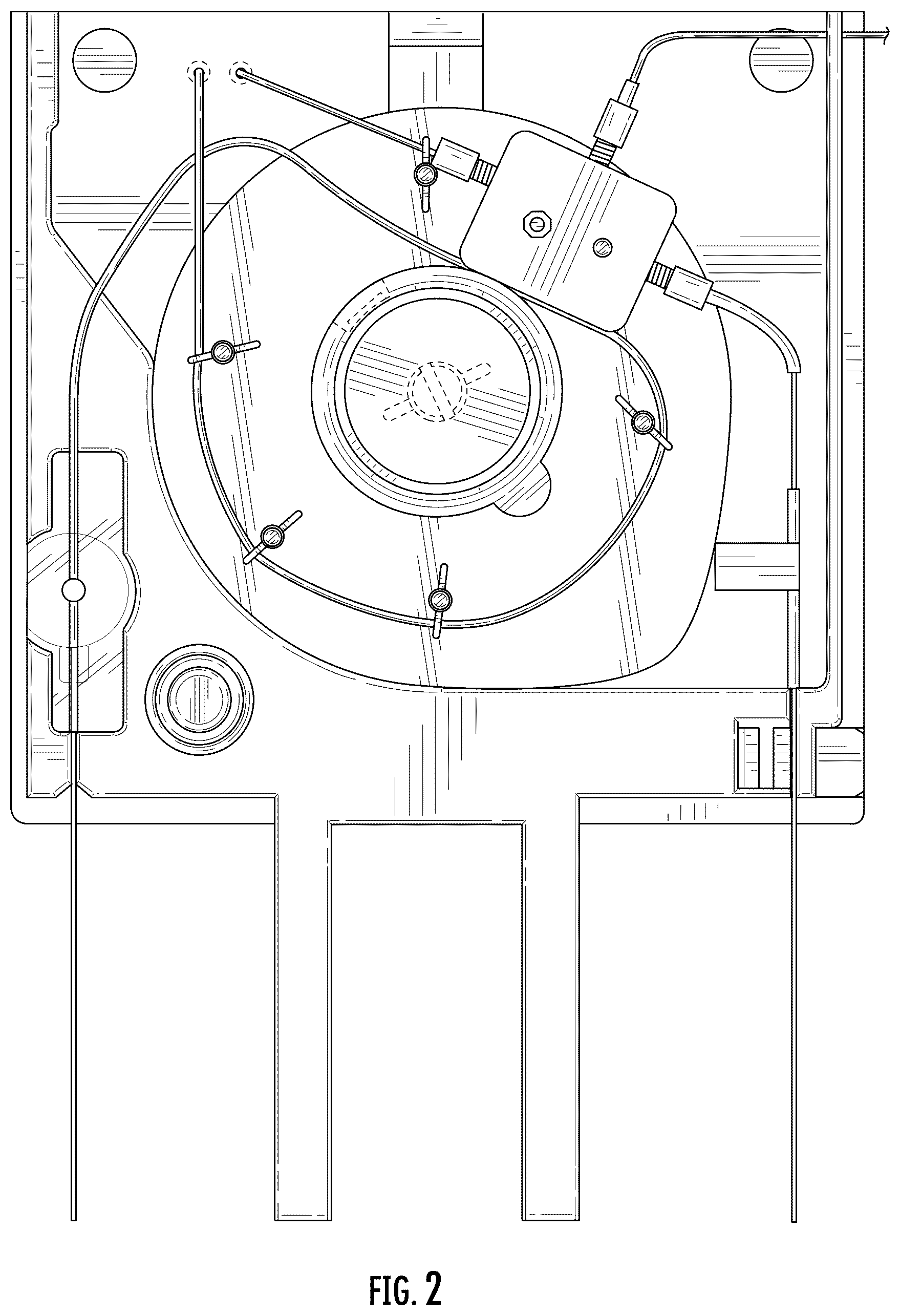 Patent USD1078086 Figure 2 – Interchangeable support for a capillary electrophoresis cartridge cassette