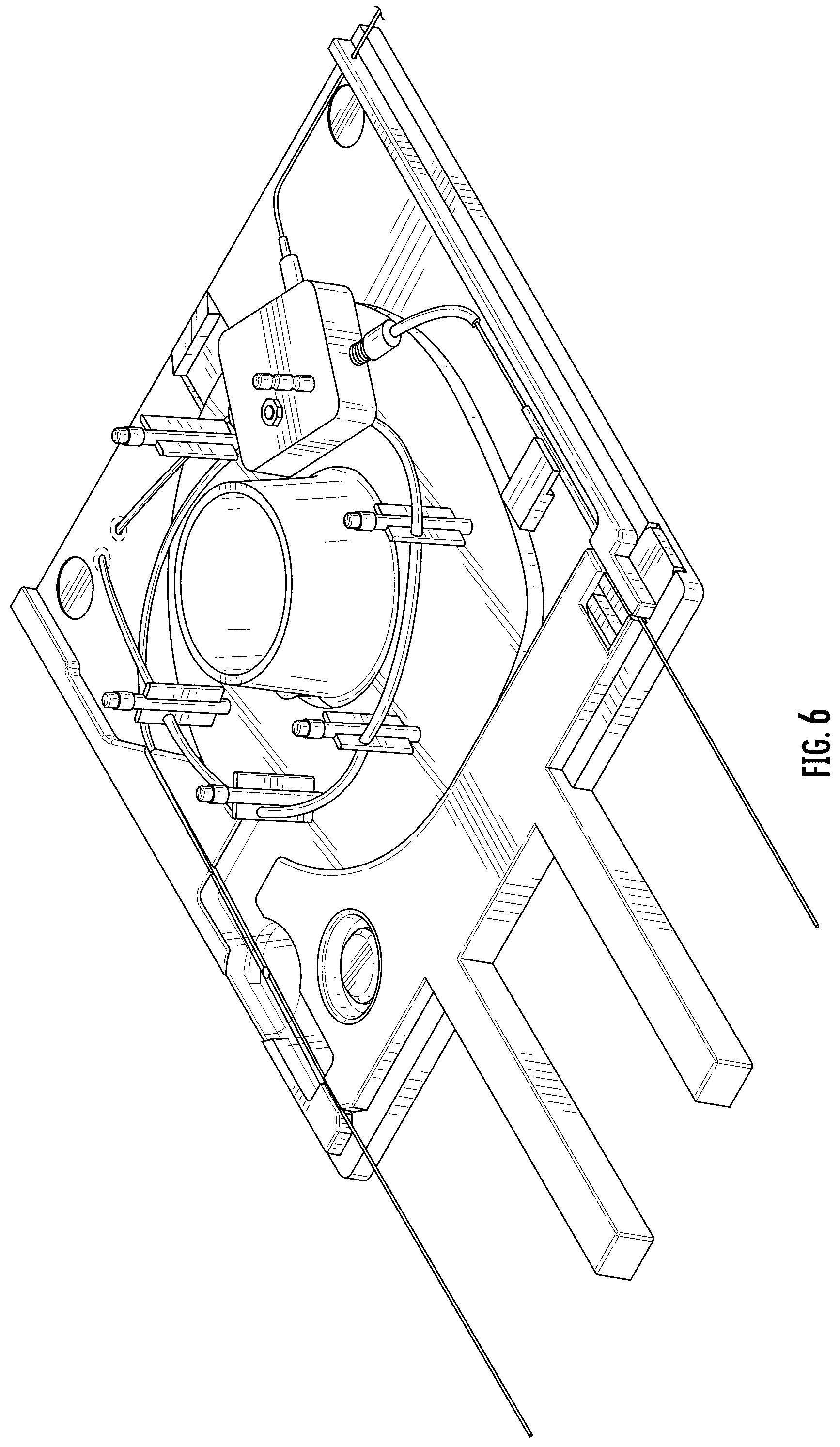 Patent USD1078086 Figure 5 – Interchangeable support for a capillary electrophoresis cartridge cassette