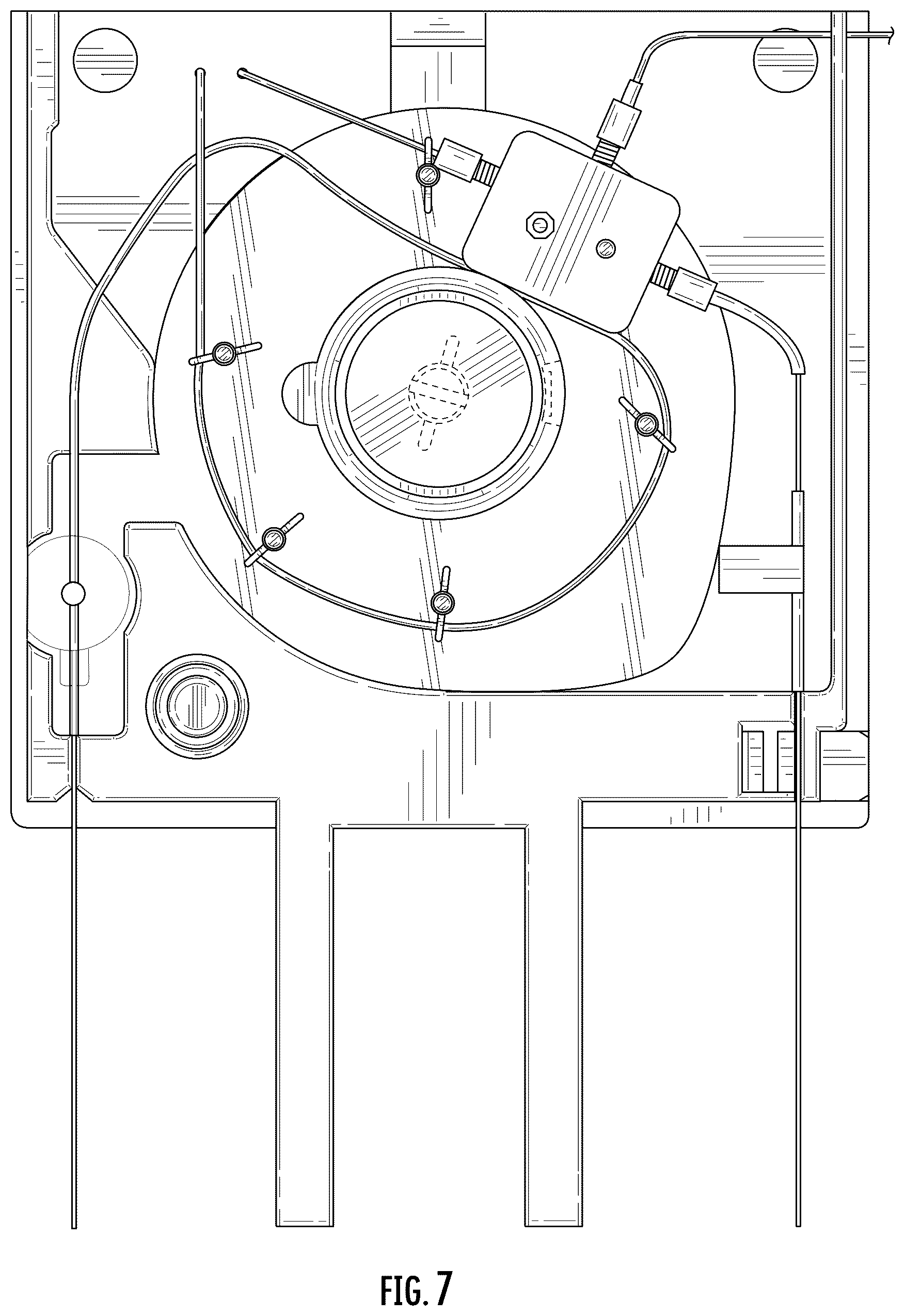 Patent USD1078086 Figure 6 – Interchangeable support for a capillary electrophoresis cartridge cassette