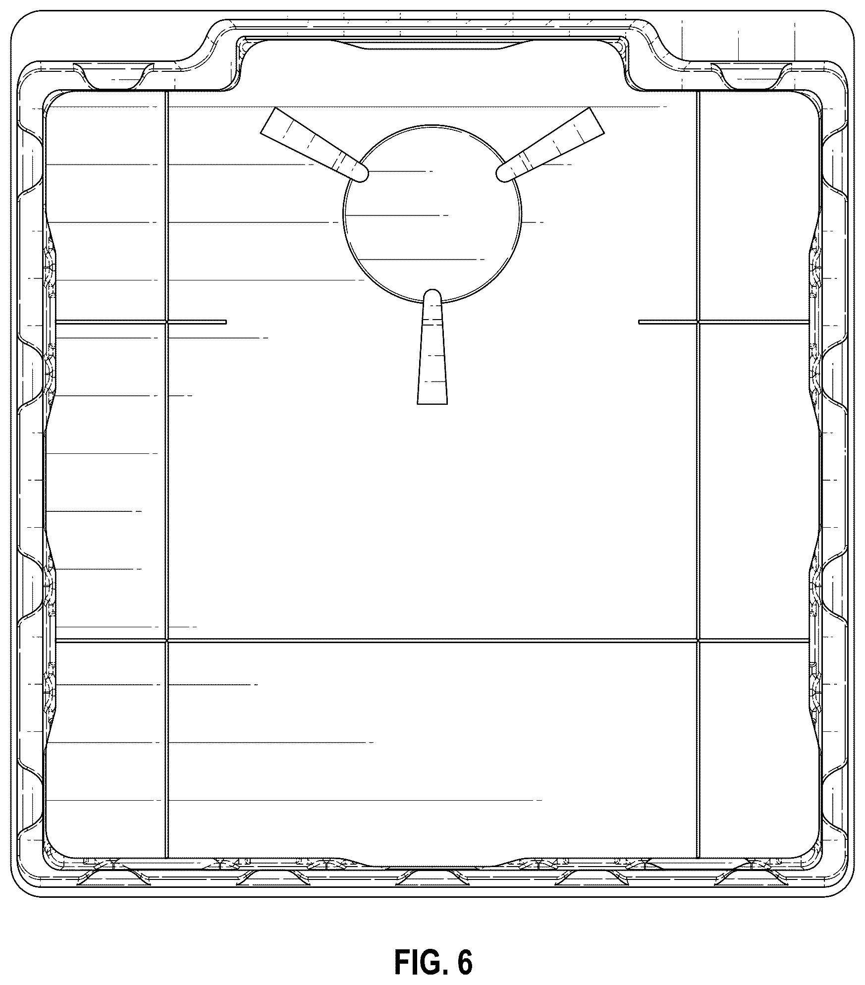 Patent USD1078087 Figure 4 – Rack for holding caps of test tubes