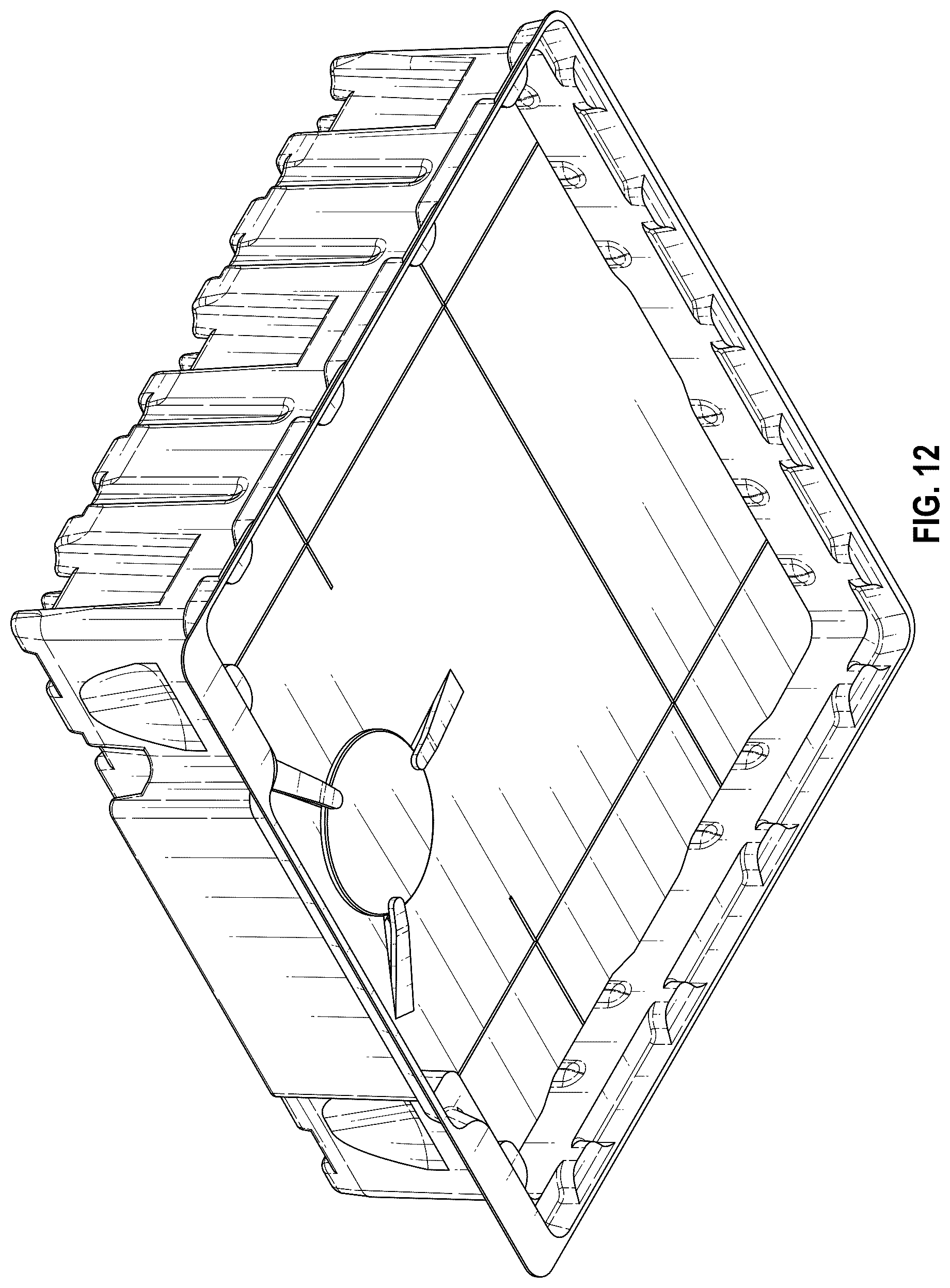 Patent USD1078087 Figure 10 – Rack for holding caps of test tubes