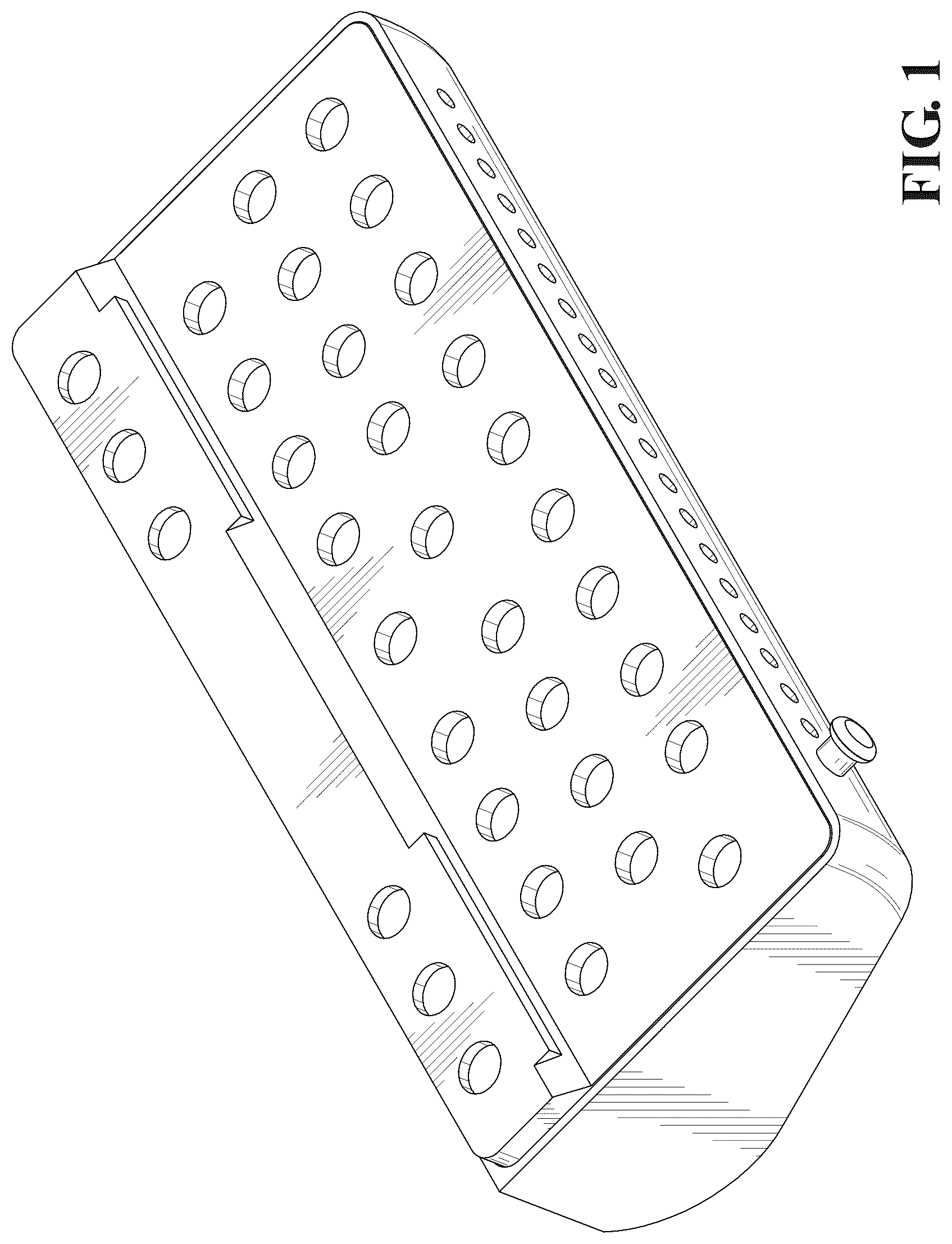 Patent USD1078090 Figure 1 – Base for surgical bur kit holder