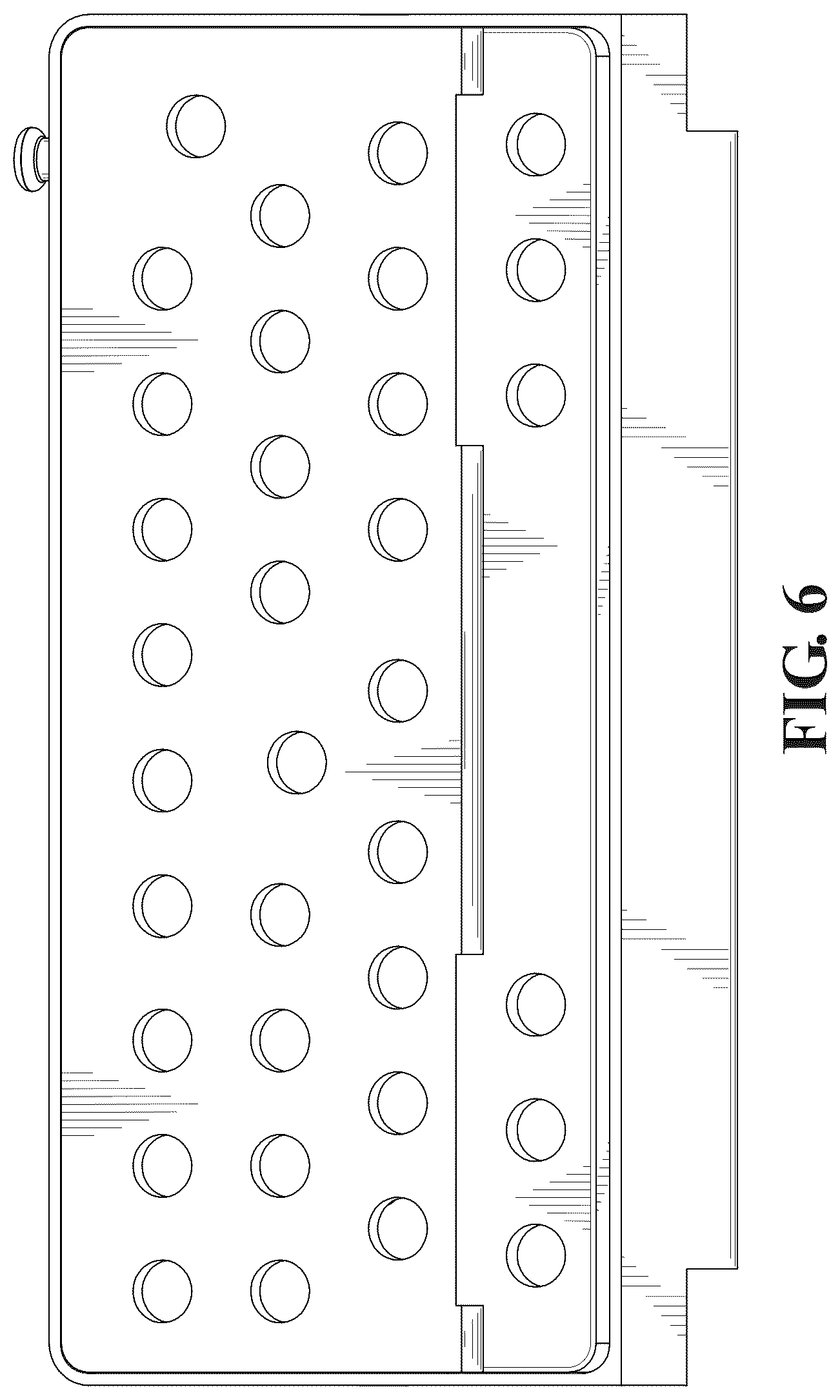 Patent USD1078090 Figure 5 – Base for surgical bur kit holder