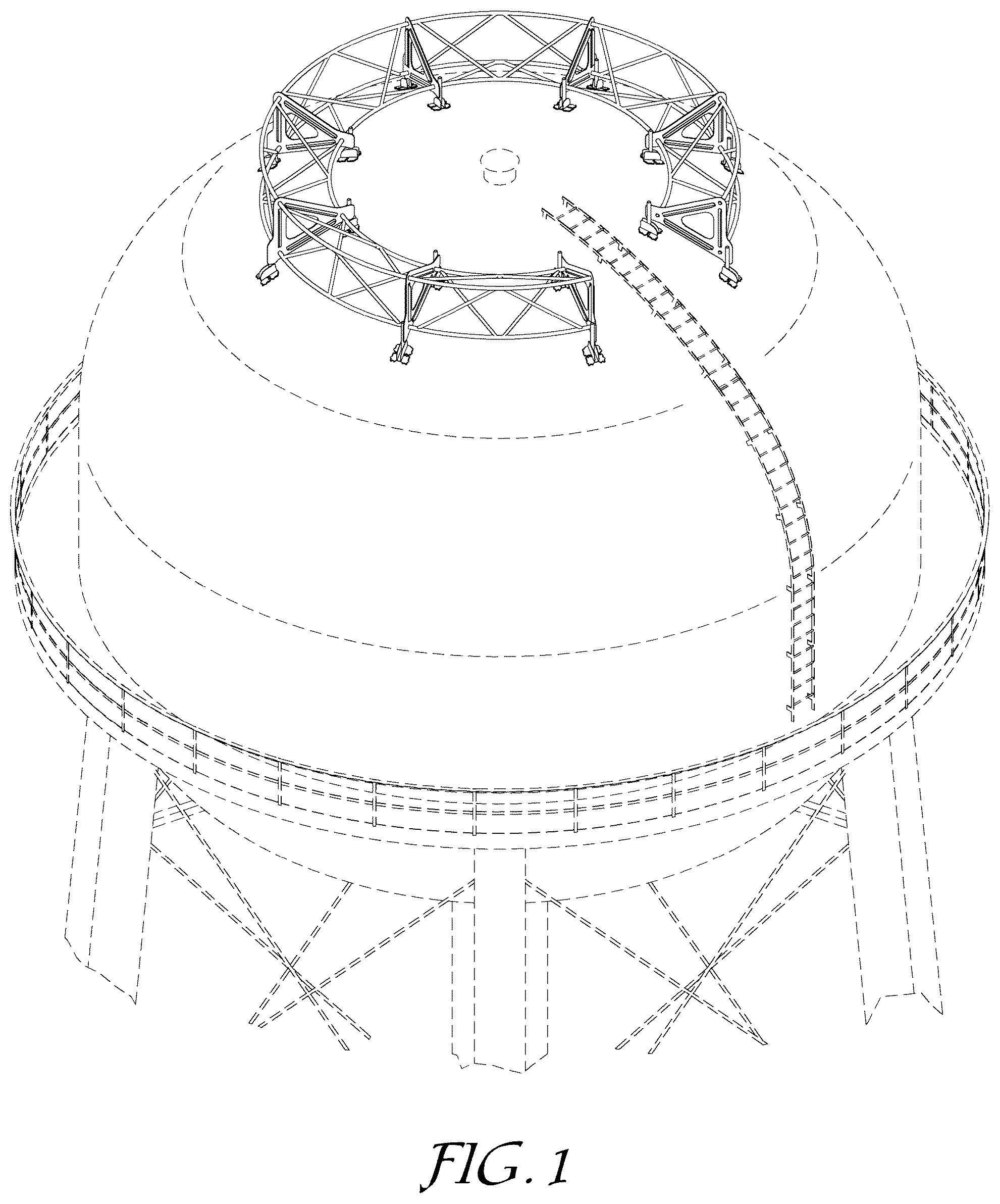 Patent USD1078097 Figure 1 – Roof corral