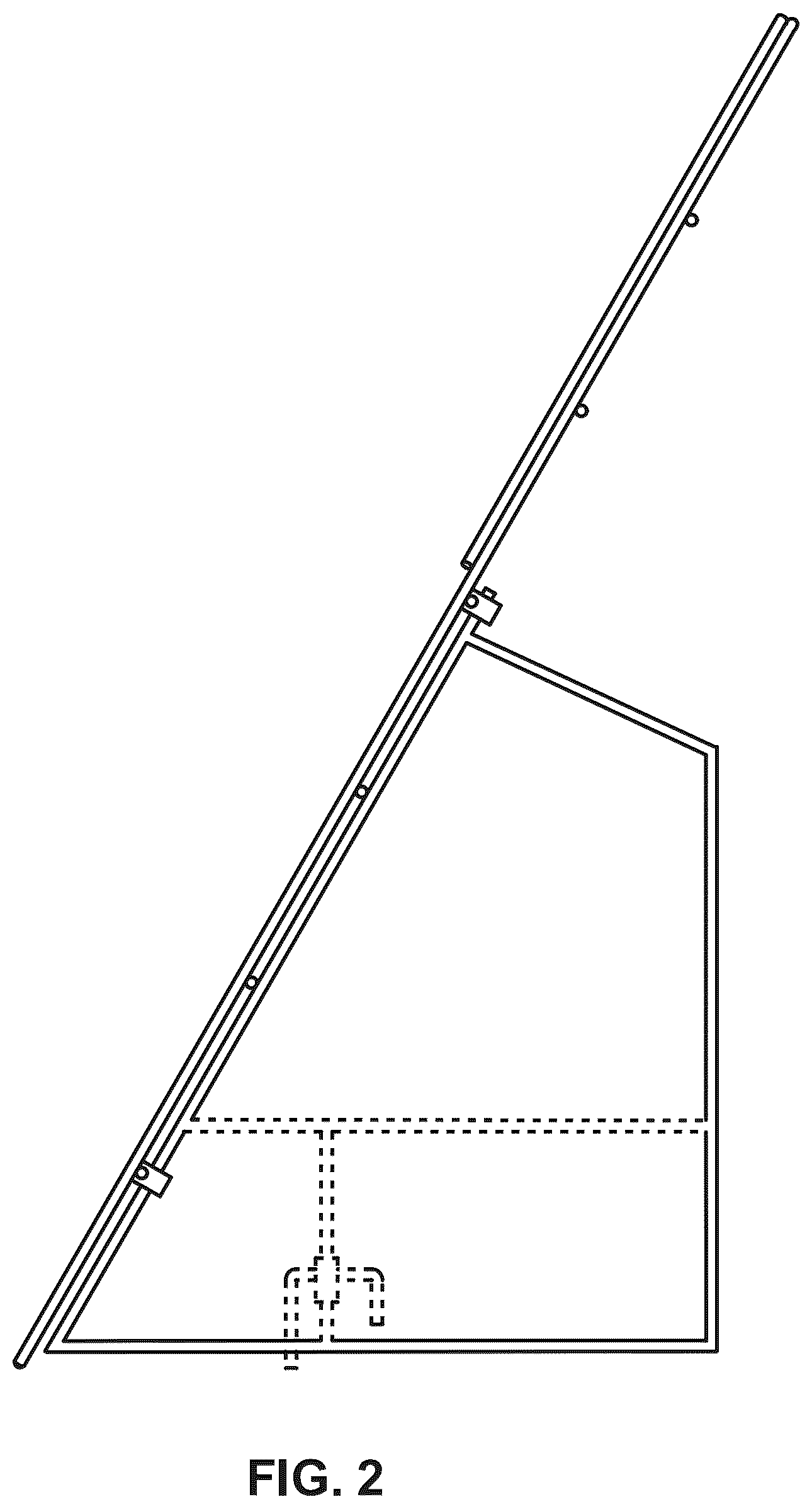 Patent USD1078098 Figure 2 – Deer rails collapsible fence