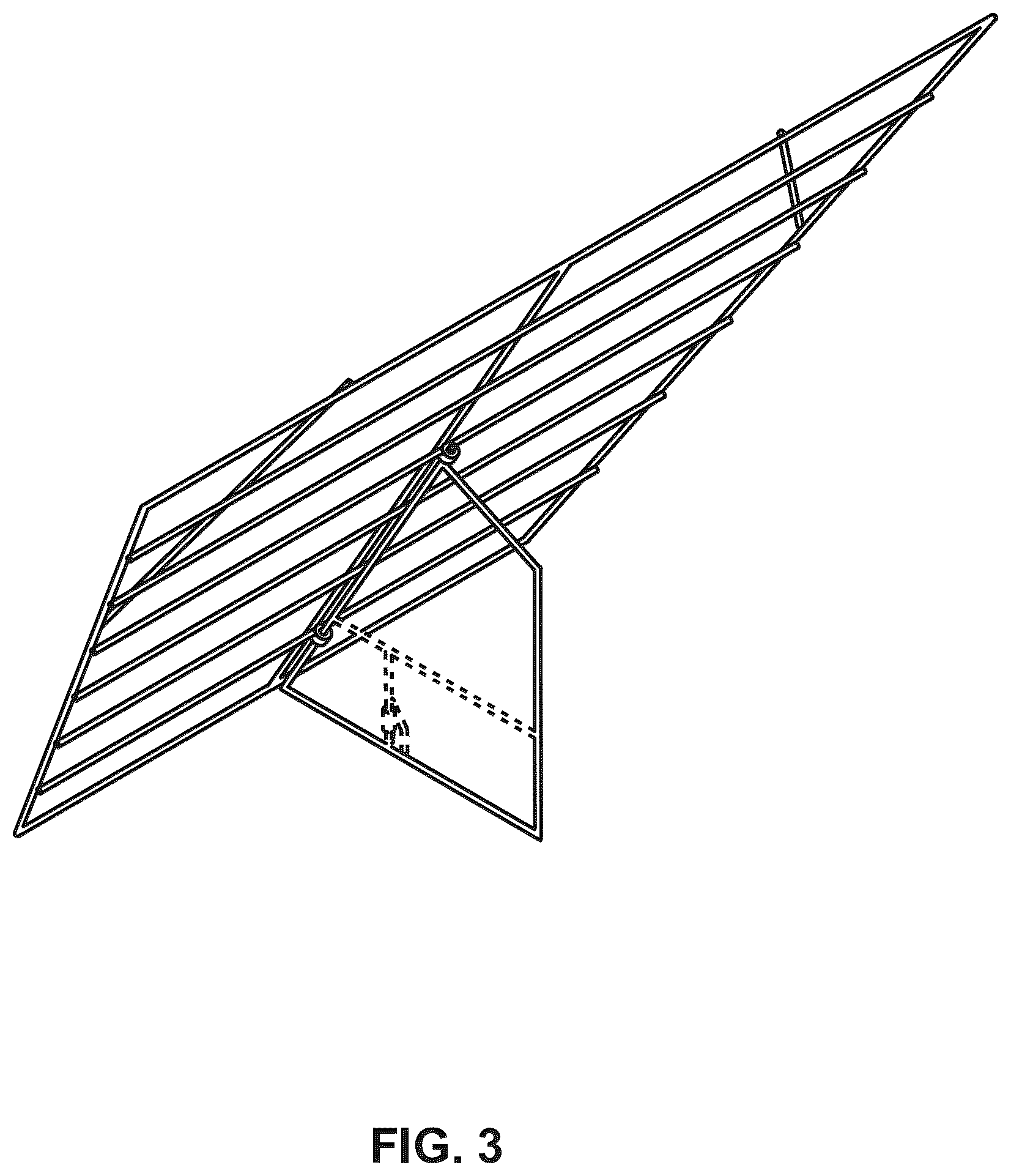 Patent USD1078098 Figure 3 – Deer rails collapsible fence